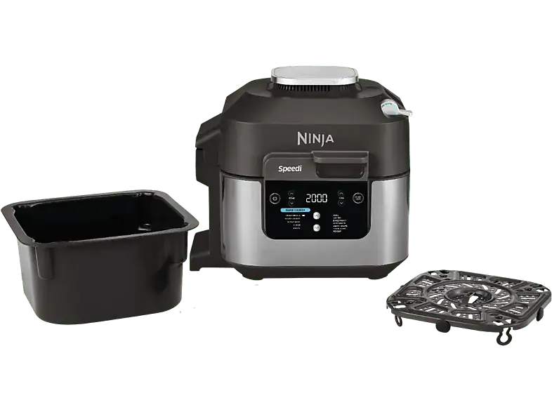 Ninja ON500EU Speedi 12in1 Multikocher, Hei&szlig;luftfritteuse und Slow Cooker