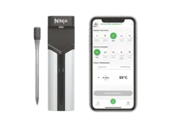 Ninja WP100EU ProChef Thermometer f&uuml;r drinnen & drau&szlig;en, Silber