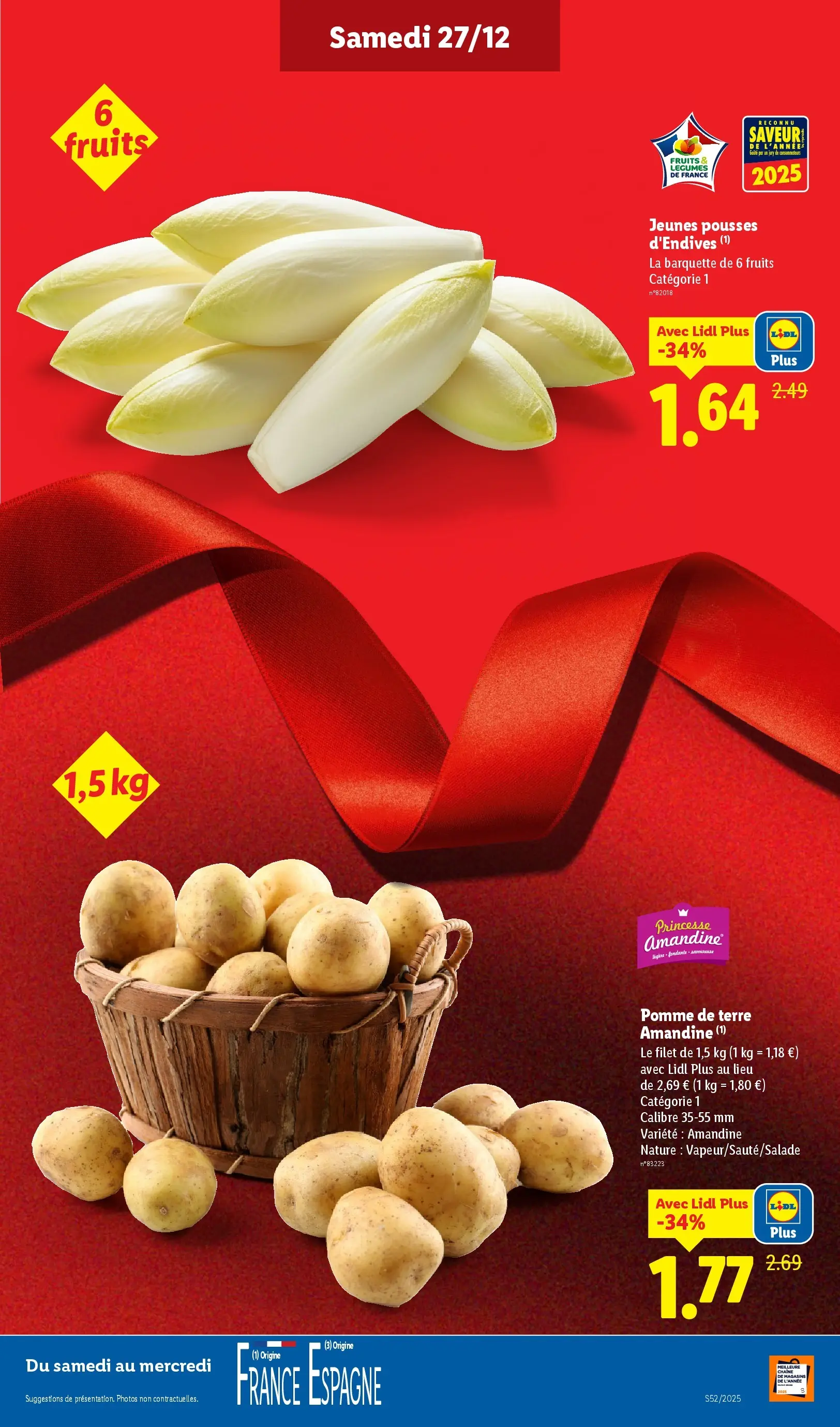 Catalogue LIDL du 26/12/2025 | Promo prospectus en ligne | Page: 3 | Produits: Pomme, Pomme de terre
