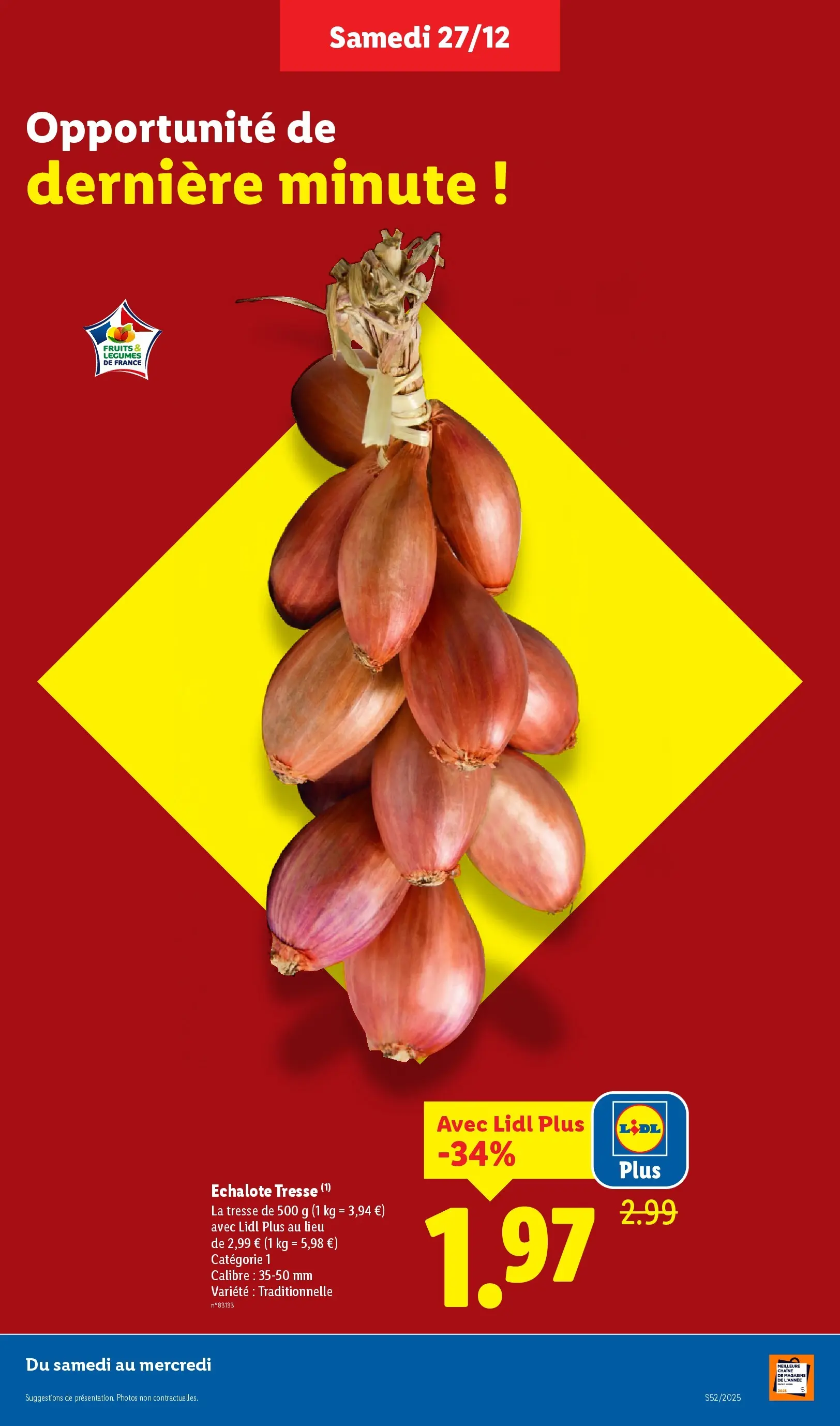 Catalogue LIDL du 26/12/2025 | Promo prospectus en ligne | Page: 5 | Produits: Échalote