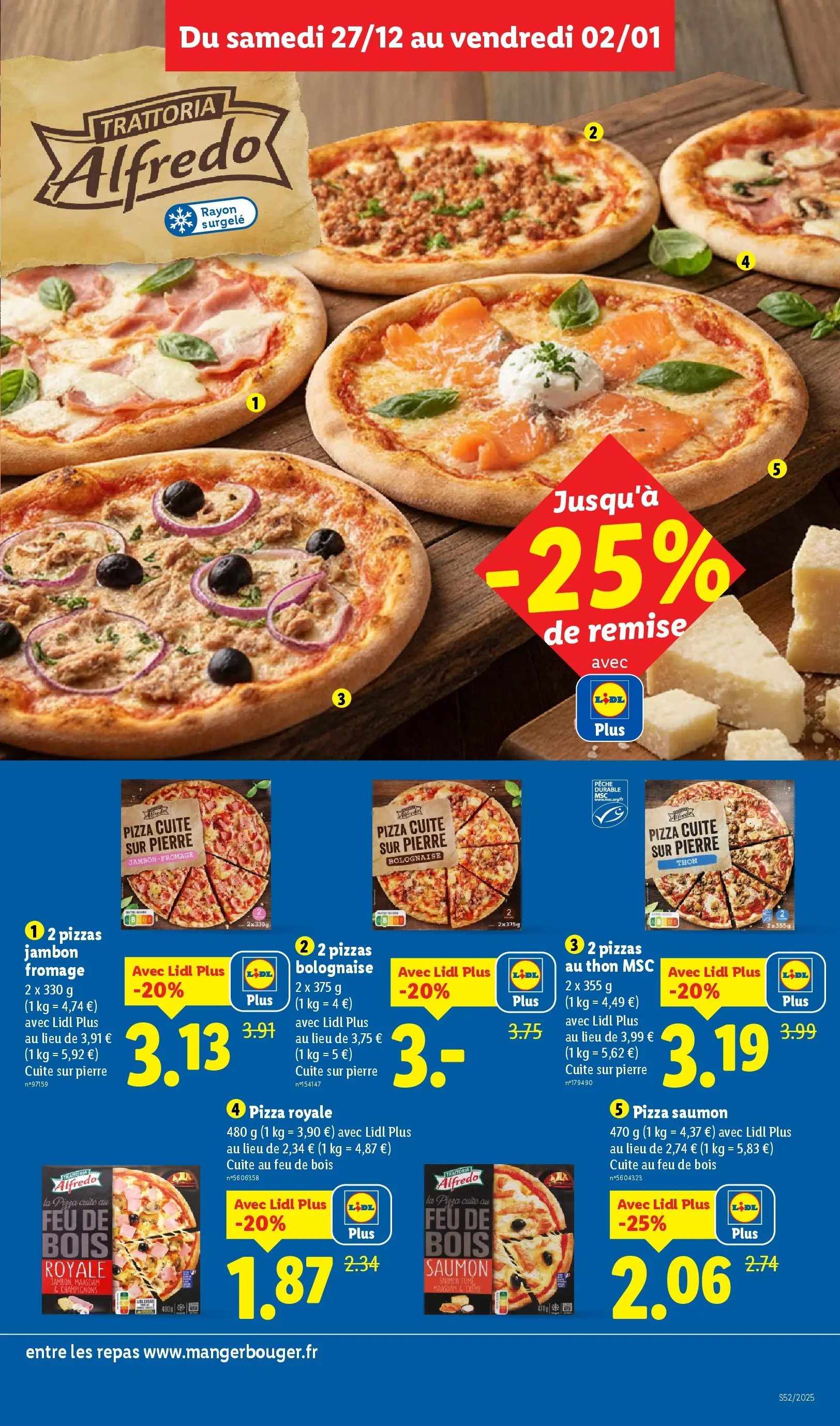 Catalogue LIDL du 26/12/2025 | Promo prospectus en ligne | Page: 9 | Produits: Pêche, Thon, Pizza, Saumon