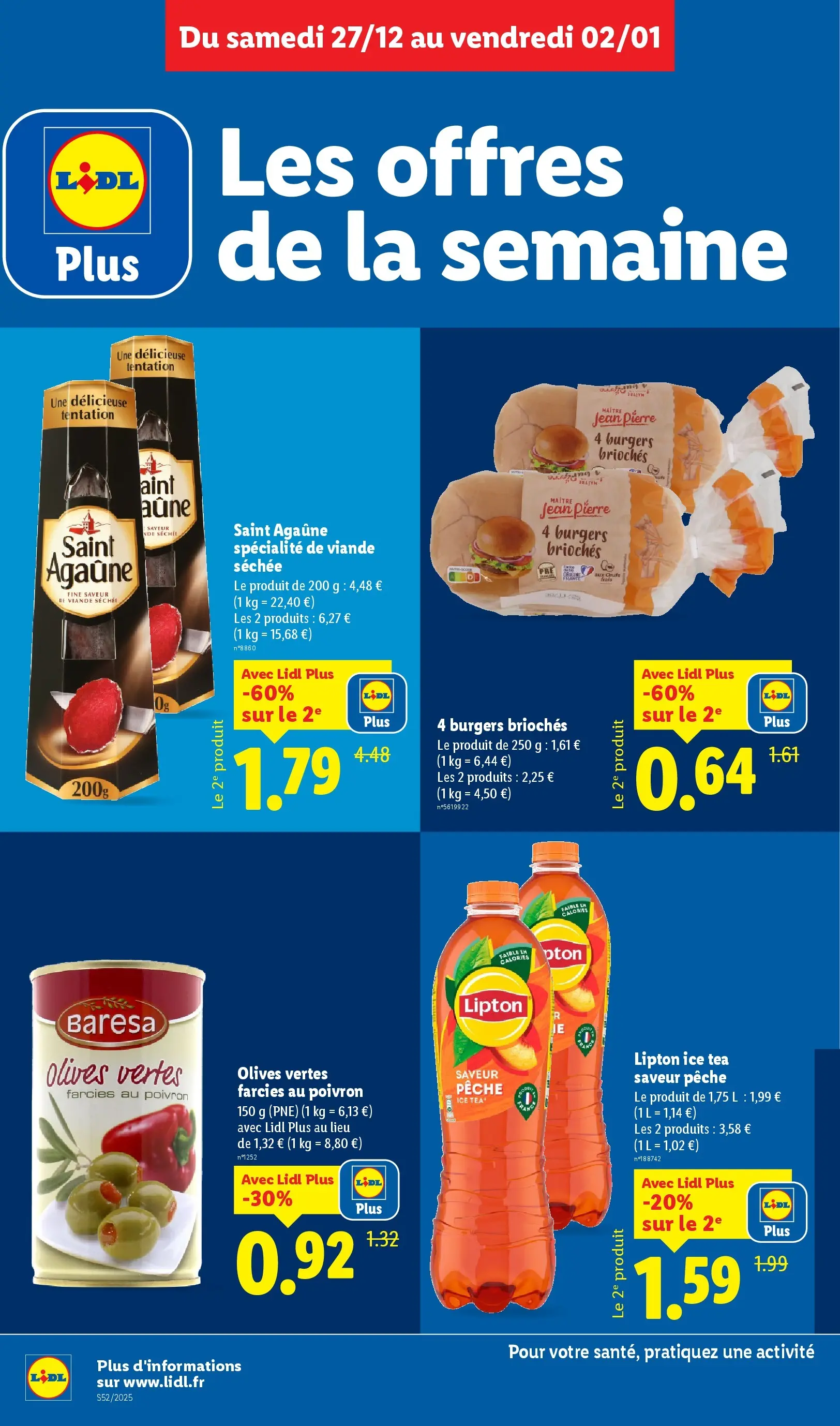 Catalogue LIDL du 26/12/2025 | Promo prospectus en ligne | Page: 10 | Produits: Olives, Pêche, Poivron, Viande