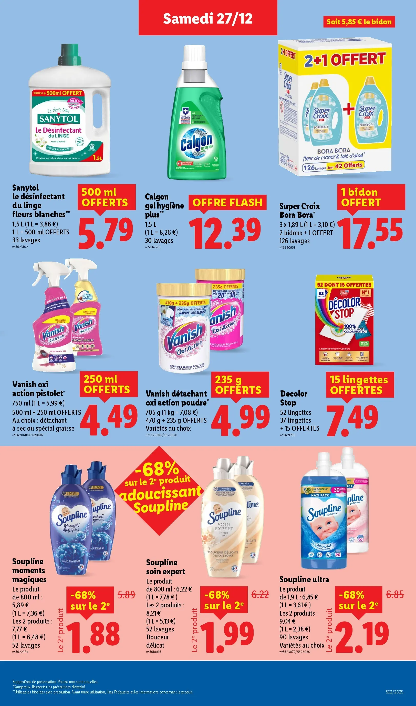 Catalogue LIDL du 26/12/2025 | Promo prospectus en ligne | Page: 33 | Produits: Four, Soupline, Détachant, Détergent