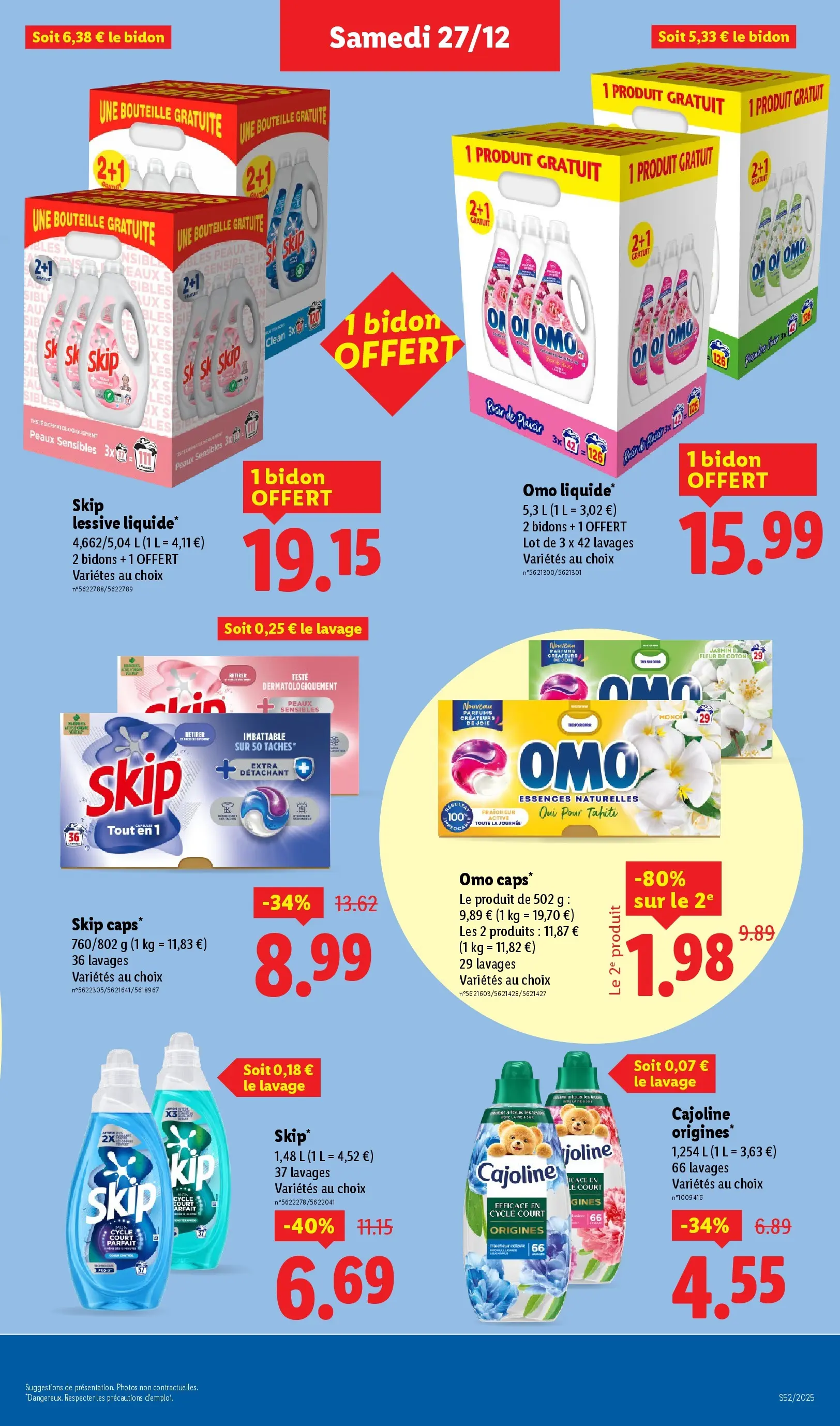 Catalogue LIDL du 26/12/2025 | Promo prospectus en ligne | Page: 35 | Produits: Coton, Détachant, Détergent, Lessive