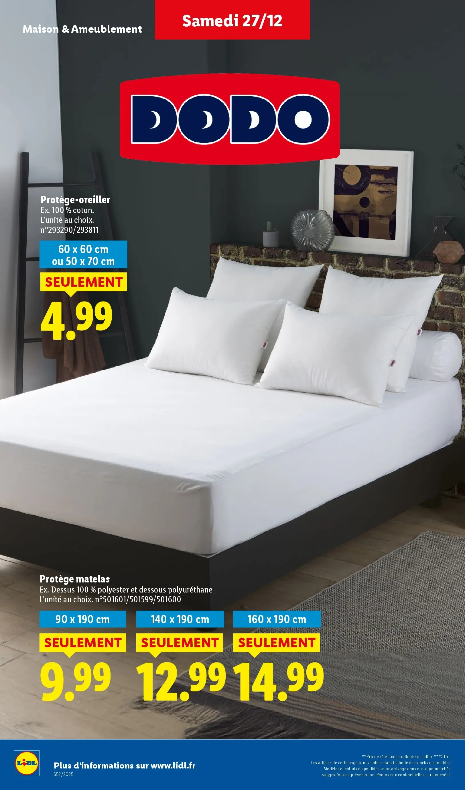Catalogue LIDL du 26/12/2025 | Promo prospectus en ligne | Page: 40 | Produits: Matelas