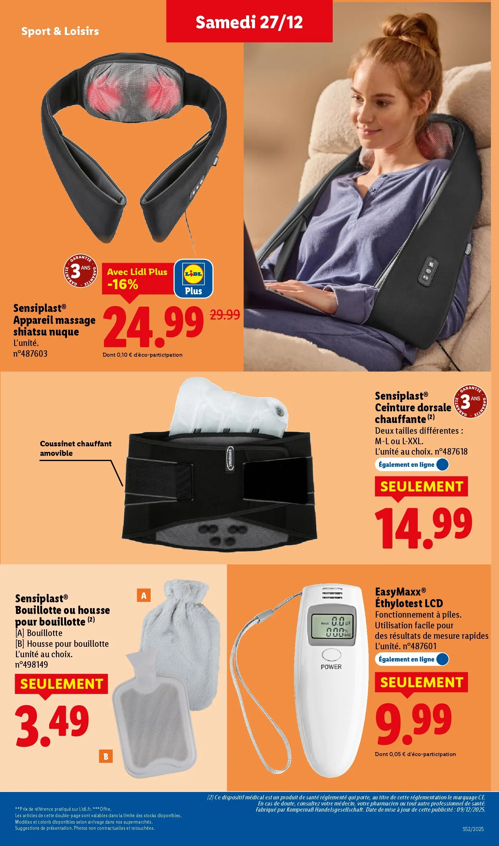 Catalogue LIDL du 26/12/2025 | Promo prospectus en ligne | Page: 47 | Produits: Ceinture, Bouillotte
