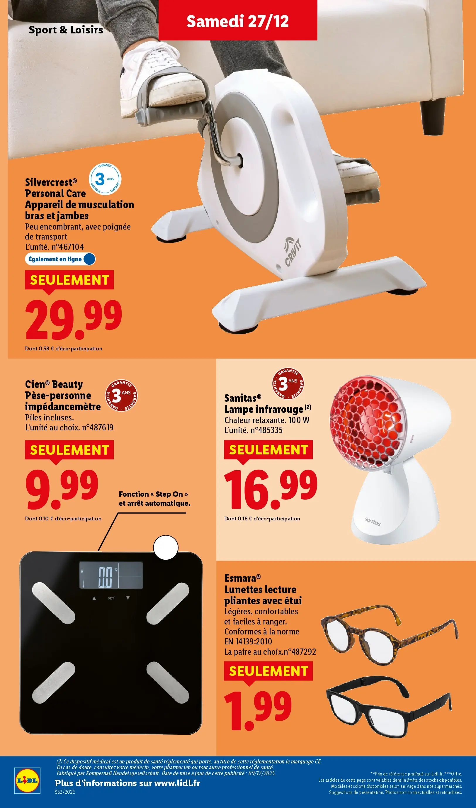 Catalogue LIDL du 26/12/2025 | Promo prospectus en ligne | Page: 48 | Produits: Étui, Lampe, Piles, Lunettes
