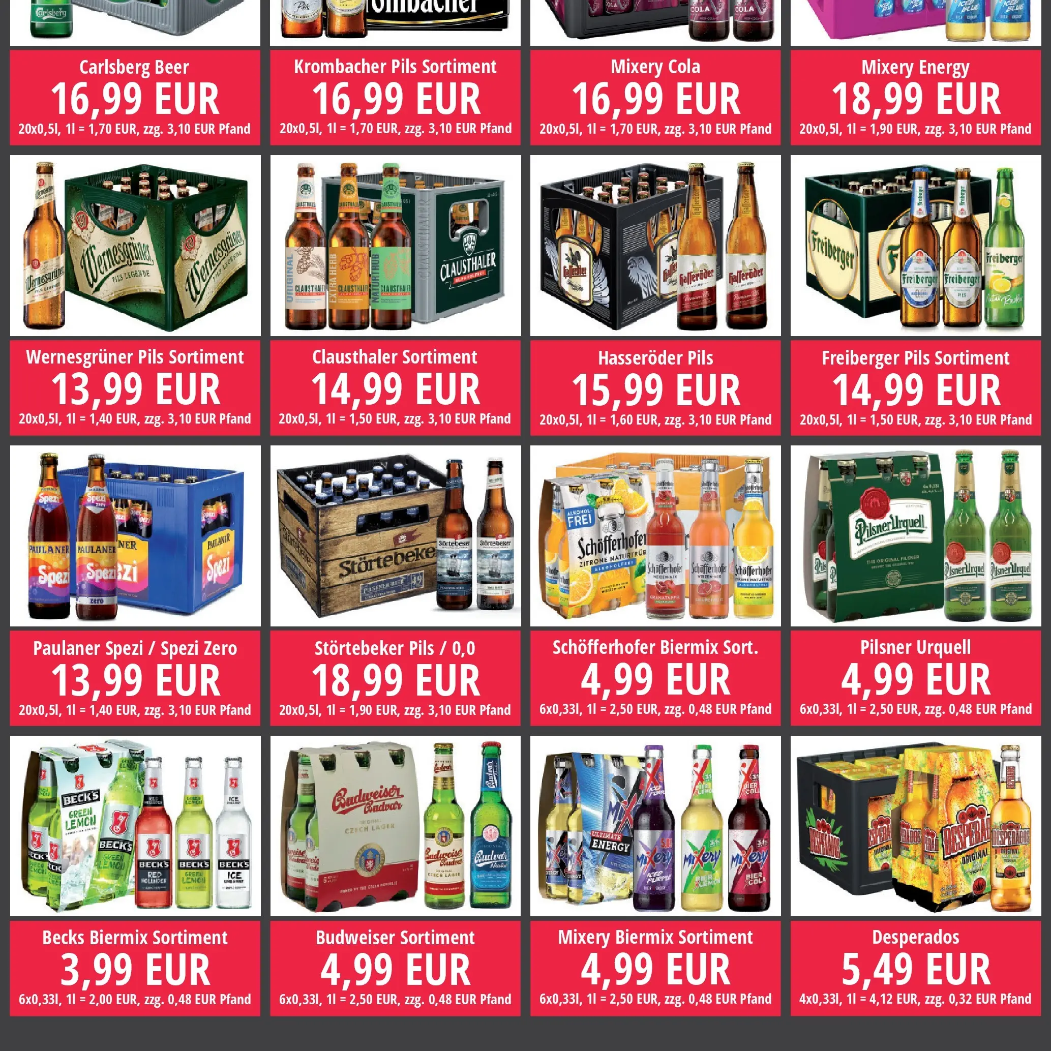 Entdecke - nuck Getränke: Getränkeangebote (ab 21.12.2025) zum Blättern | Seite: 2 | Produkte: Paulaner spezi, Pils, Wernesgruner, Mixery