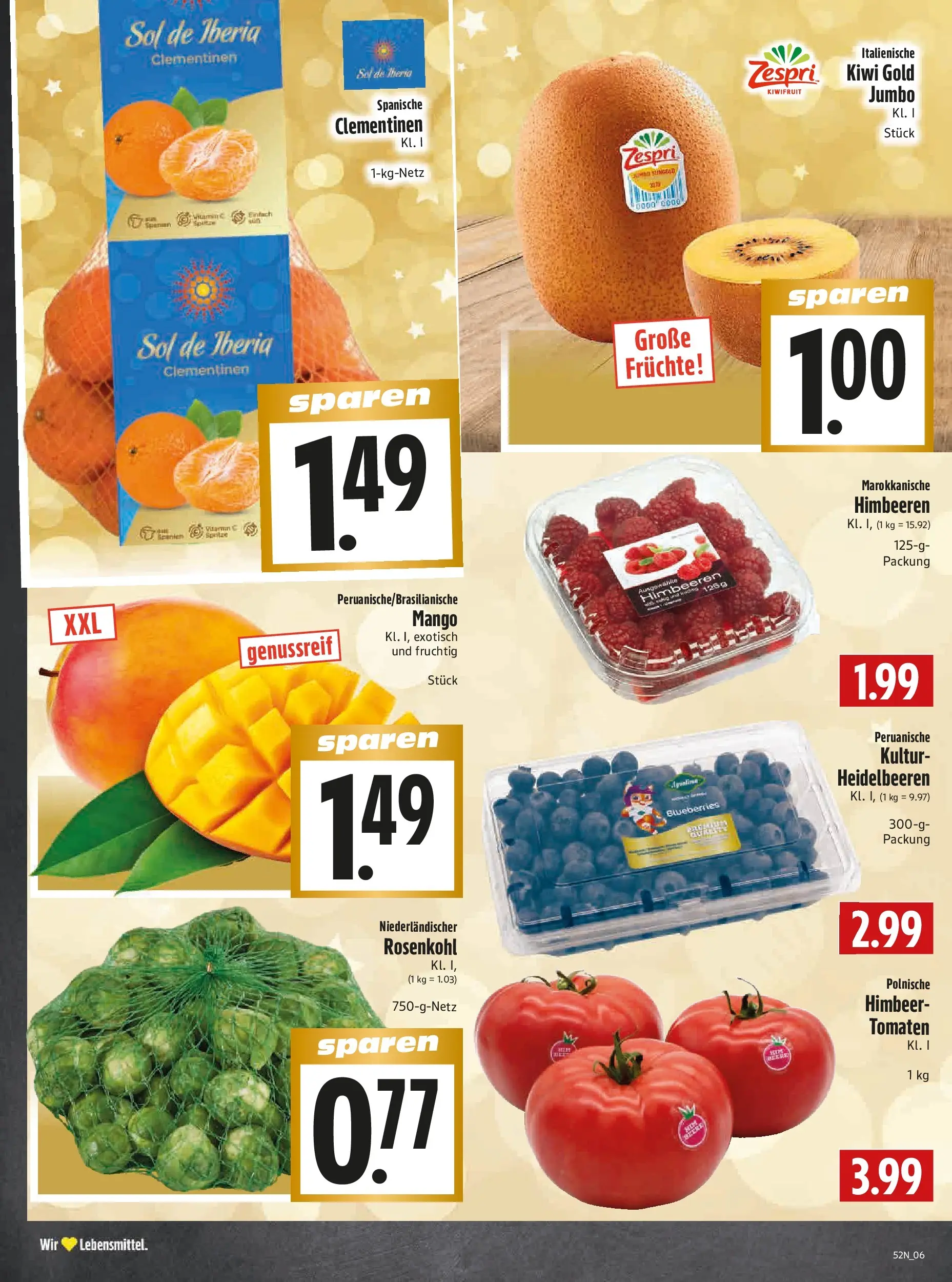 Entdecke - Edeka Hahner: Wochenangebote (ab 21.12.2025) zum Blättern | Seite: 8 | Produkte: Himbeeren, Tomaten, Heidelbeeren, Mango