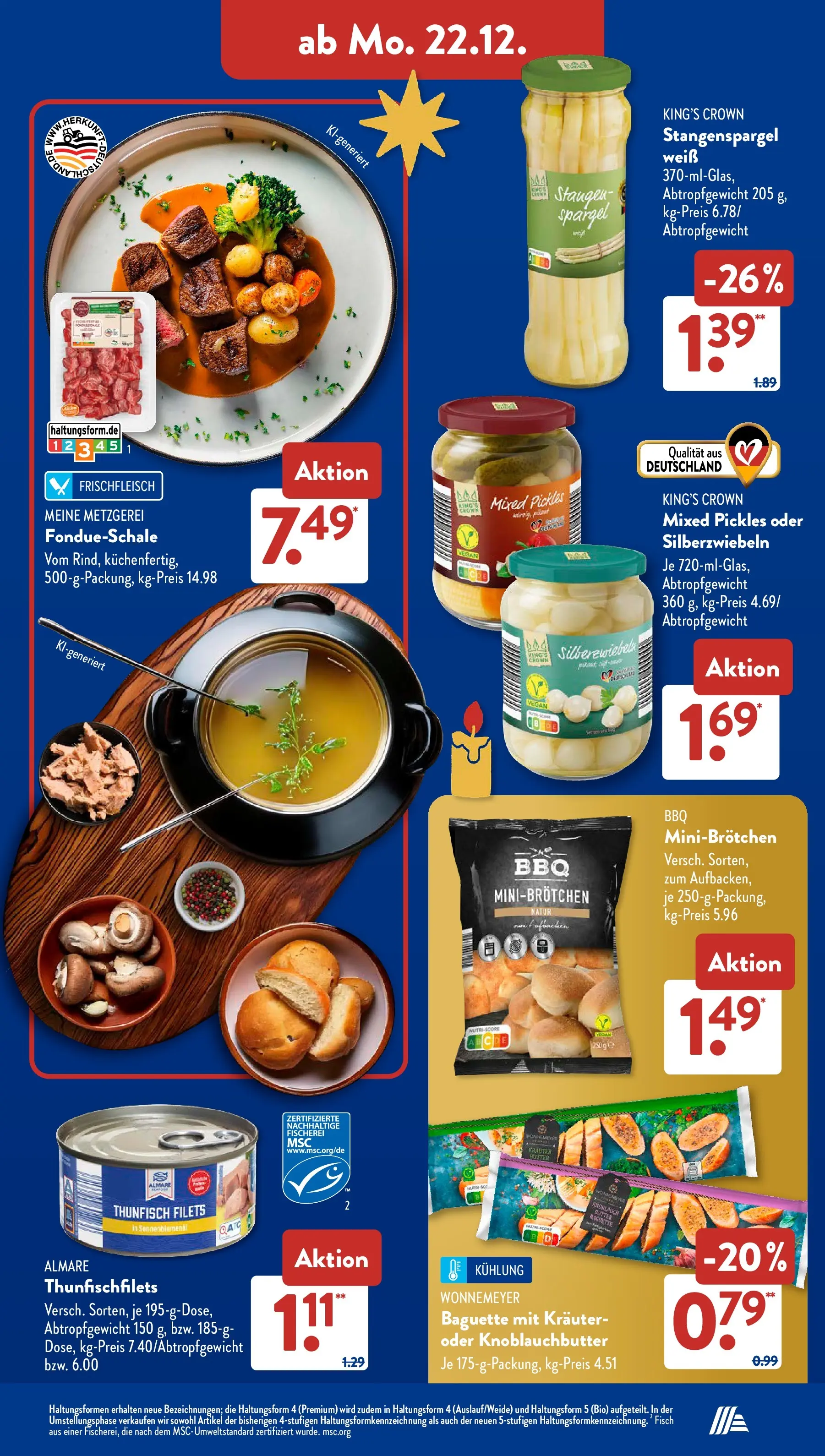 Aldi Süd - Aldi Süd: Wochenangebote (ab 21.12.2025) zum Blättern | Seite: 11 | Produkte: Thunfisch, Baguette, Spargel, Fisch