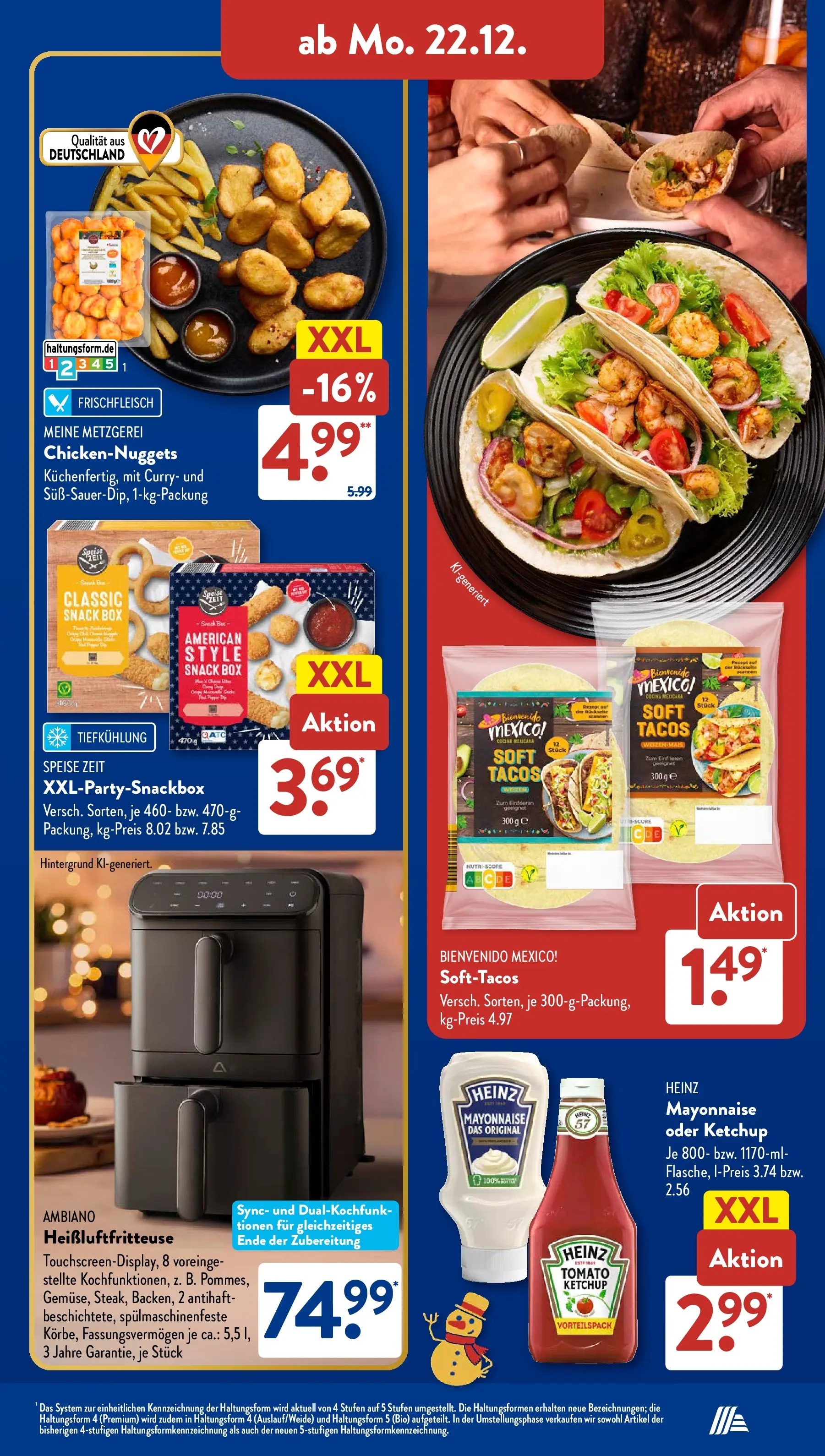 Aldi Süd - Aldi Süd: Wochenangebote (ab 21.12.2025) zum Blättern | Seite: 13 | Produkte: Box, Mayonnaise, Ketchup, Heißluftfritteuse