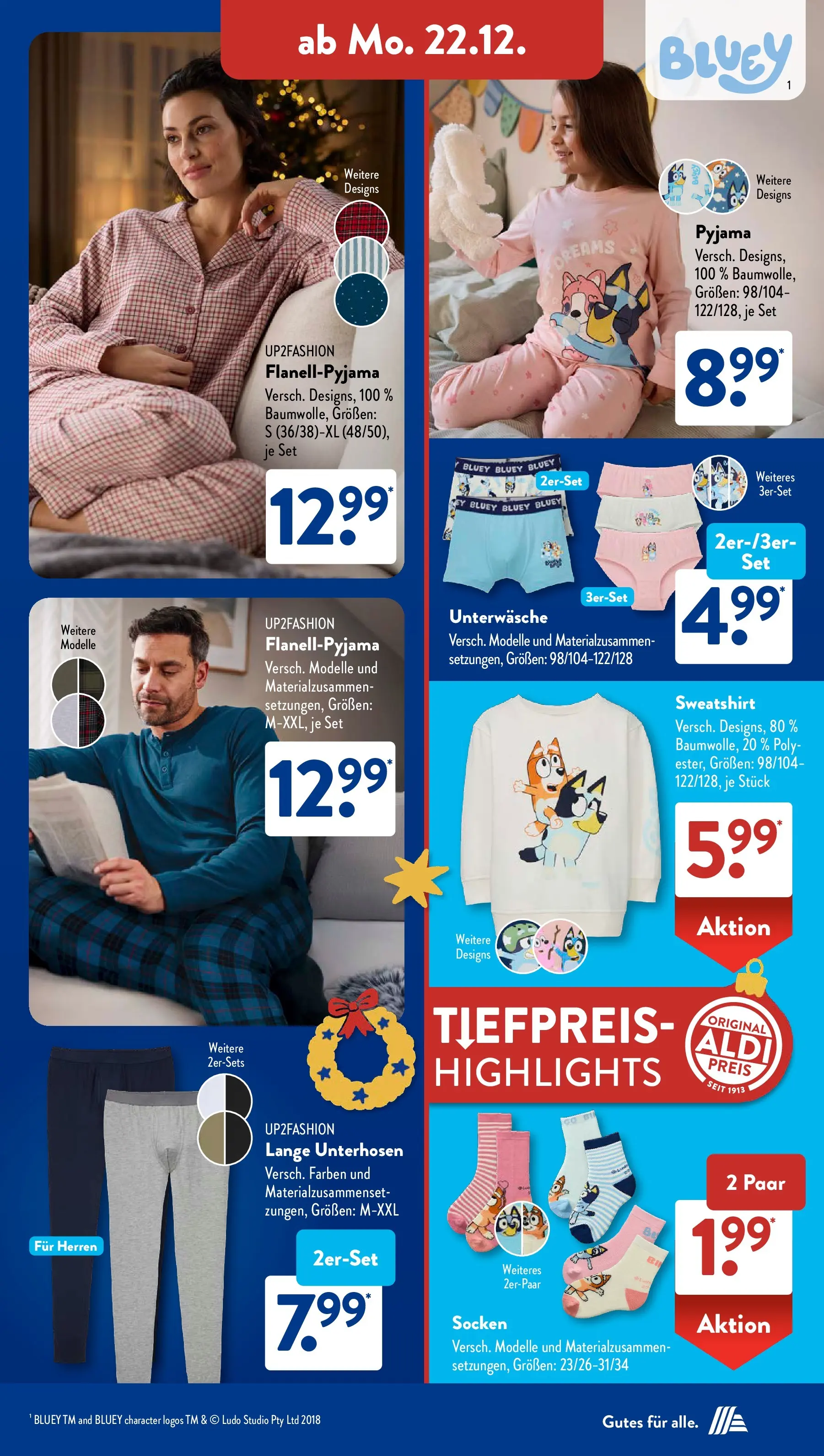 Aldi Süd - Aldi Süd: Wochenangebote (ab 21.12.2025) zum Blättern | Seite: 27 | Produkte: Up2fashion, Sweatshirt, Unterwäsche, Pyjama