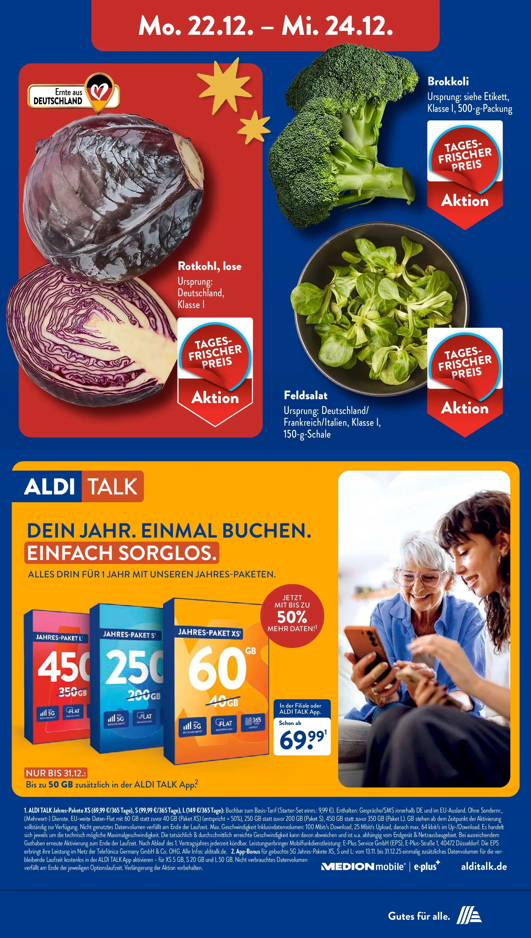 Aldi Süd - Aldi Süd: Wochenangebote (ab 21.12.2025) zum Blättern | Seite: 29 | Produkte: Brokkoli