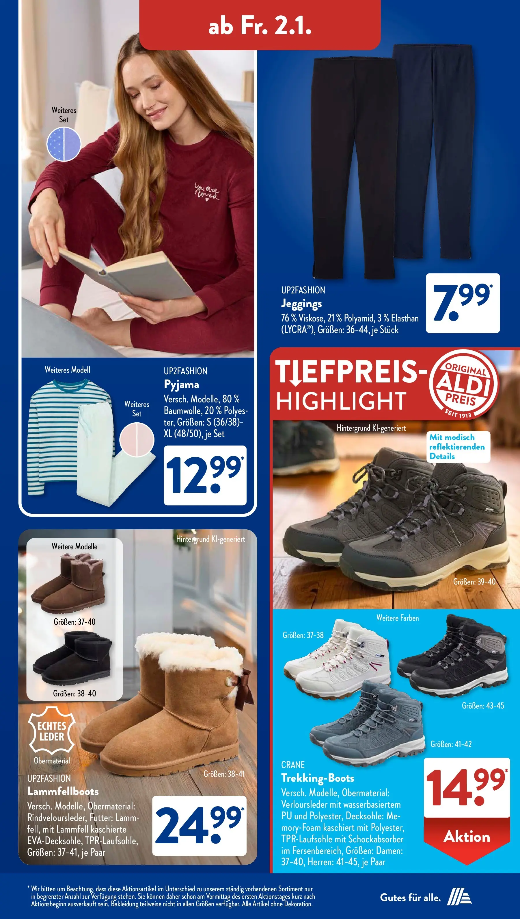 Aldi Süd - Aldi Süd: Wochenangebote (ab 28.12.2025) zum Blättern | Seite: 5 | Produkte: Up2fashion, Bekleidung, Pyjama