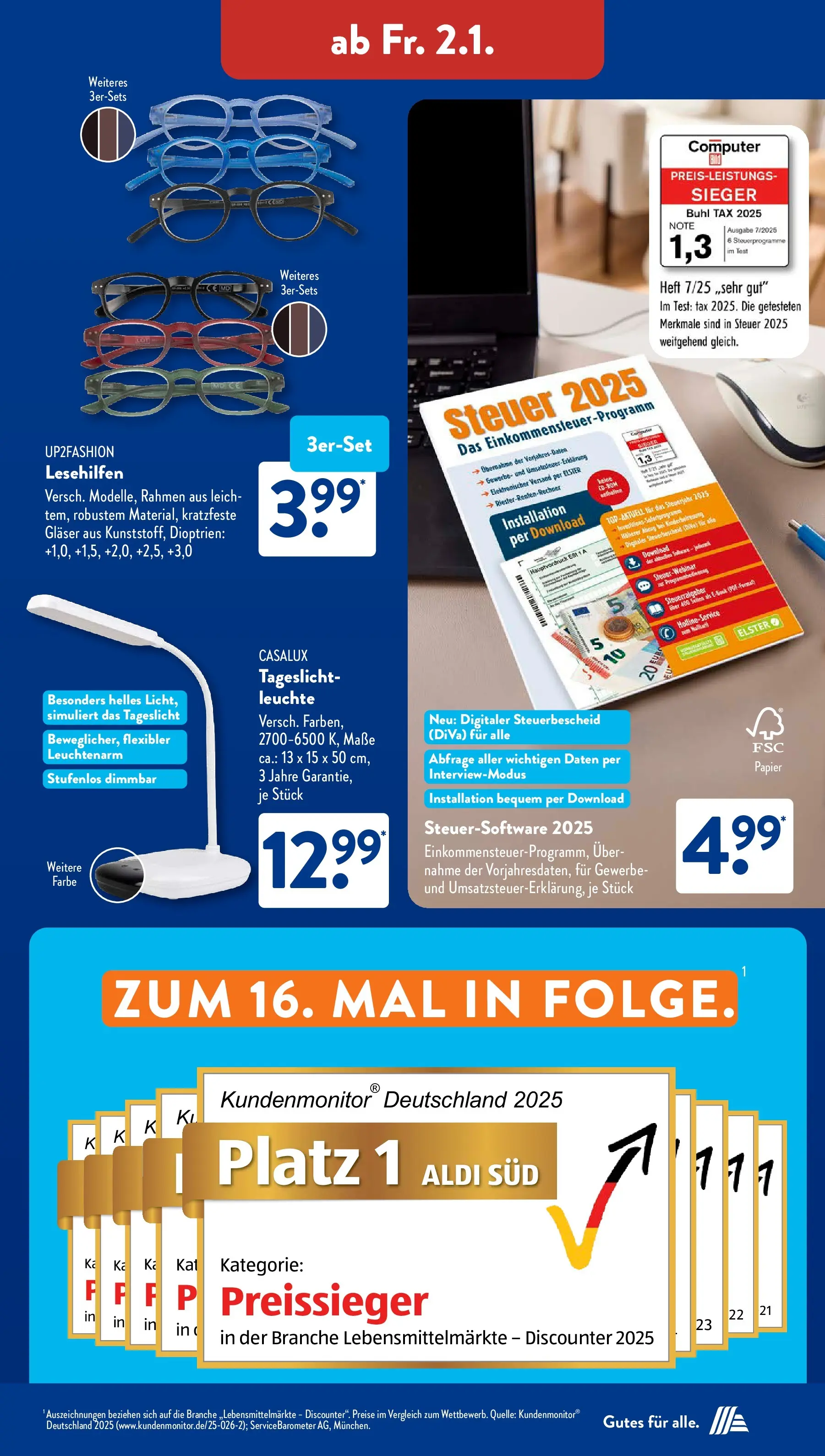 Aldi Süd - Aldi Süd: Wochenangebote (ab 28.12.2025) zum Blättern | Seite: 7 | Produkte: Top, Up2fashion, Computer