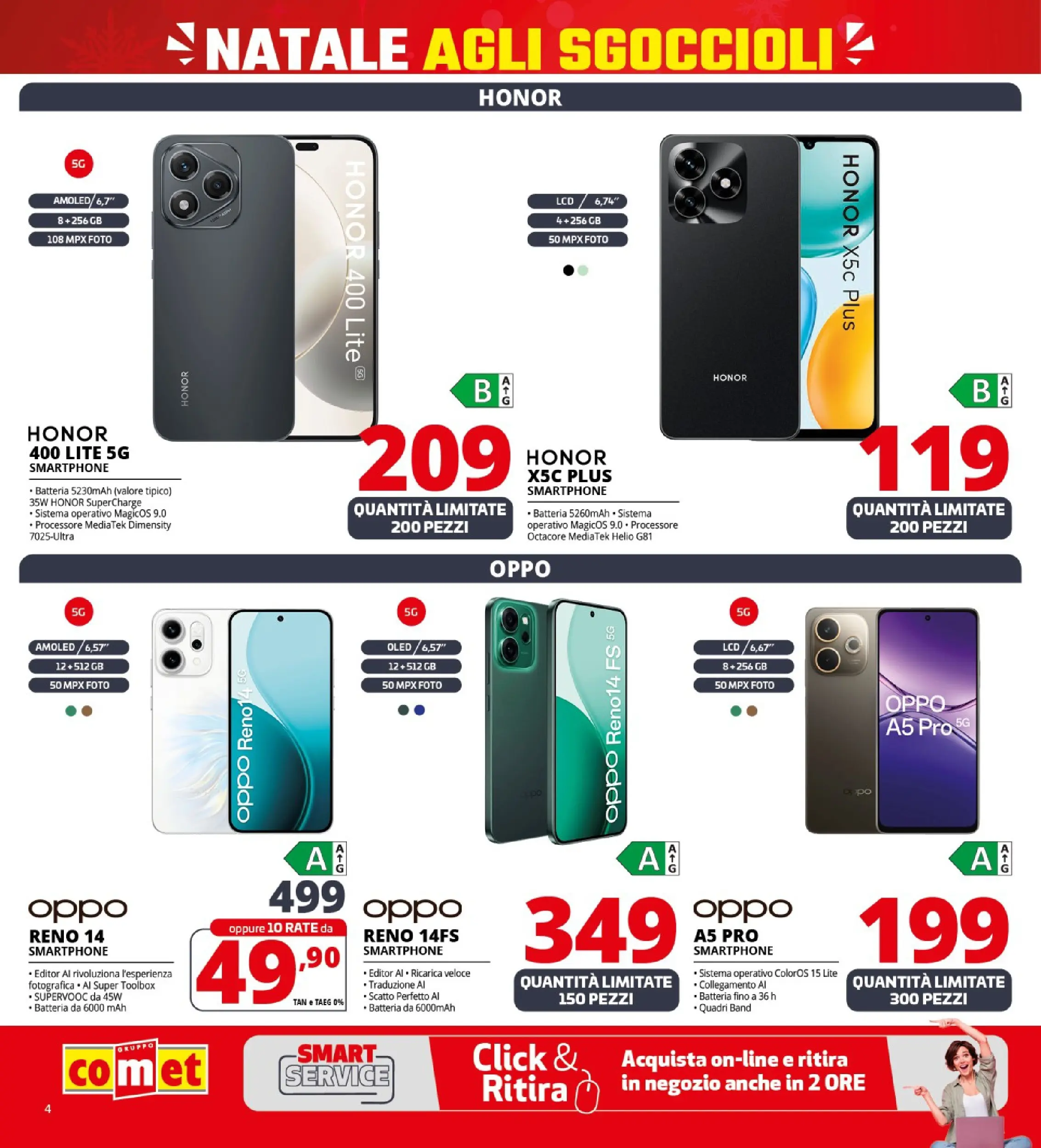 Nuovo Comet - Sottoprezzo da Comet! dal 21/12/2025 > offerte anteprima 🛍️ | Pagina: 4 | Prodotti: Smartphone, Batteria
