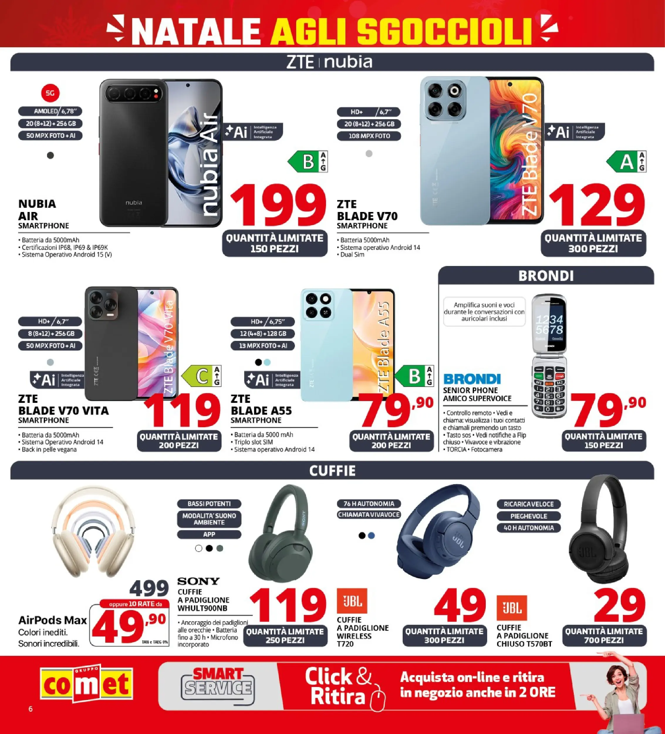 Nuovo Comet - Sottoprezzo da Comet! dal 21/12/2025 > offerte anteprima 🛍️ | Pagina: 6 | Prodotti: Auricolari, Cuffie, Fotocamera, Airpods