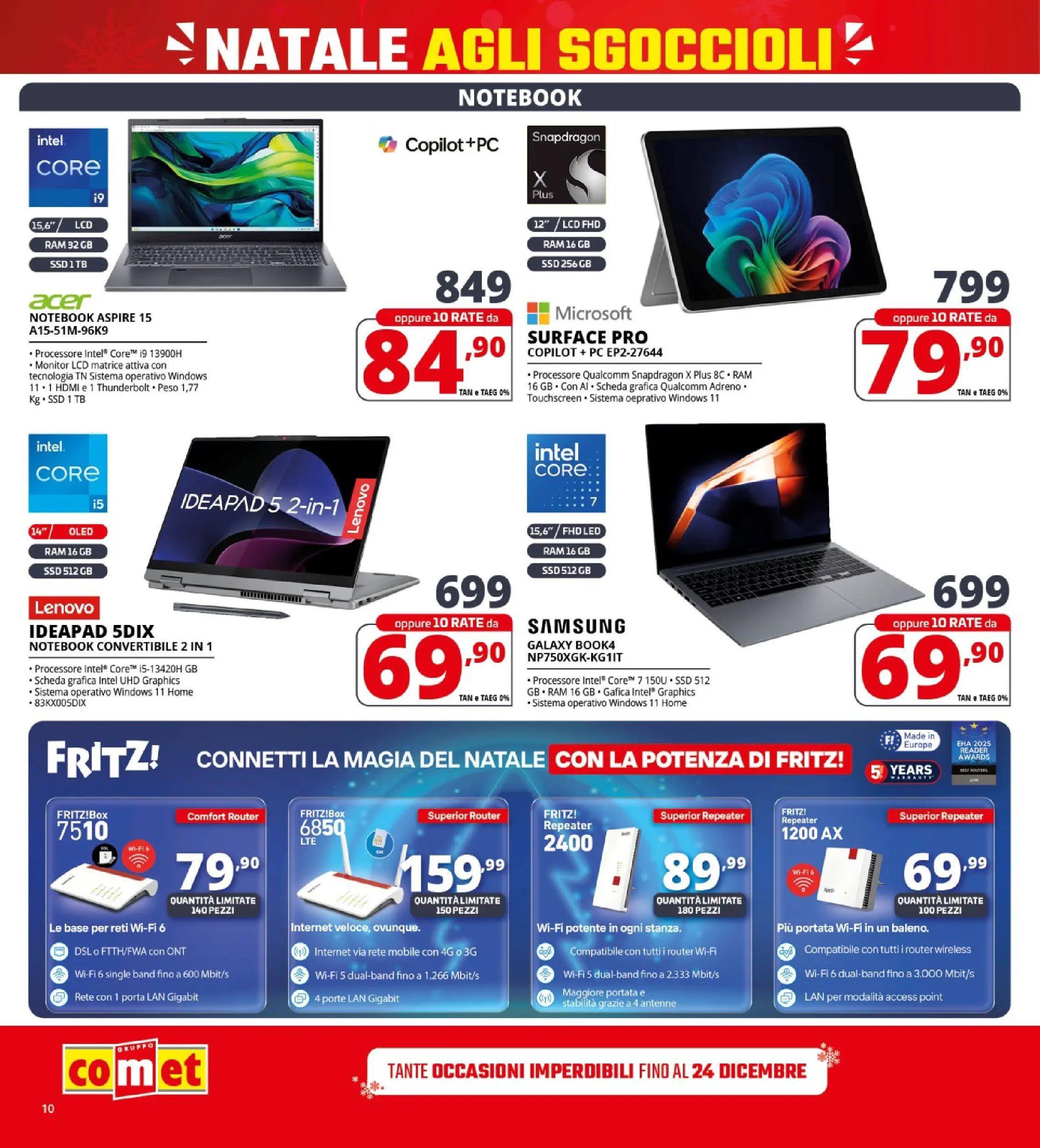 Nuovo Comet - Sottoprezzo da Comet! dal 21/12/2025 > offerte anteprima 🛍️ | Pagina: 10 | Prodotti: Router, Mobile, PC, Samsung
