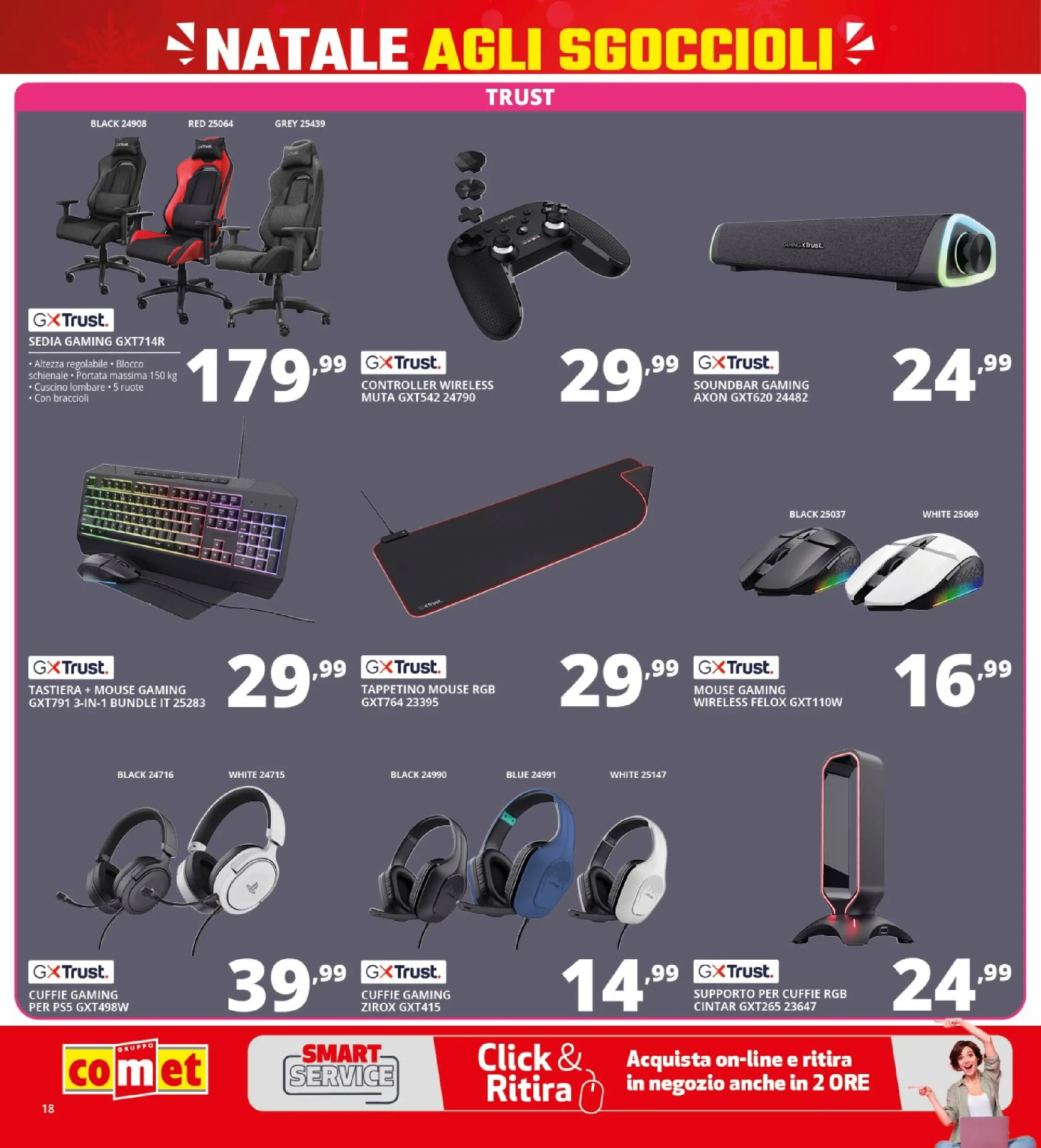 Nuovo Comet - Sottoprezzo da Comet! dal 21/12/2025 > offerte anteprima 🛍️ | Pagina: 18 | Prodotti: Mouse, Tastiera, Cuscino, Sedia