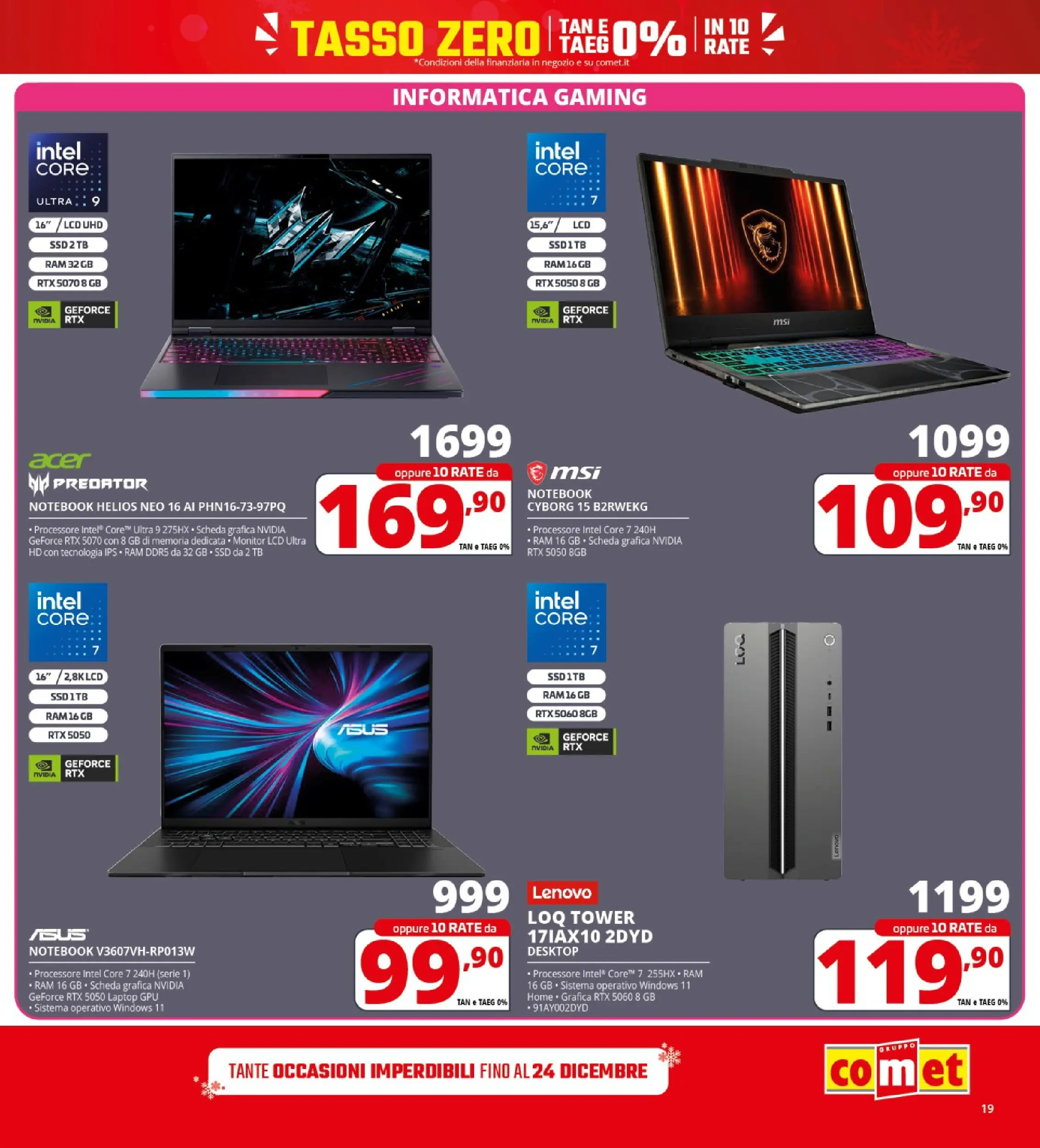 Nuovo Comet - Sottoprezzo da Comet! dal 21/12/2025 > offerte anteprima 🛍️ | Pagina: 19 | Prodotti: Monitor, Notebook, Laptop