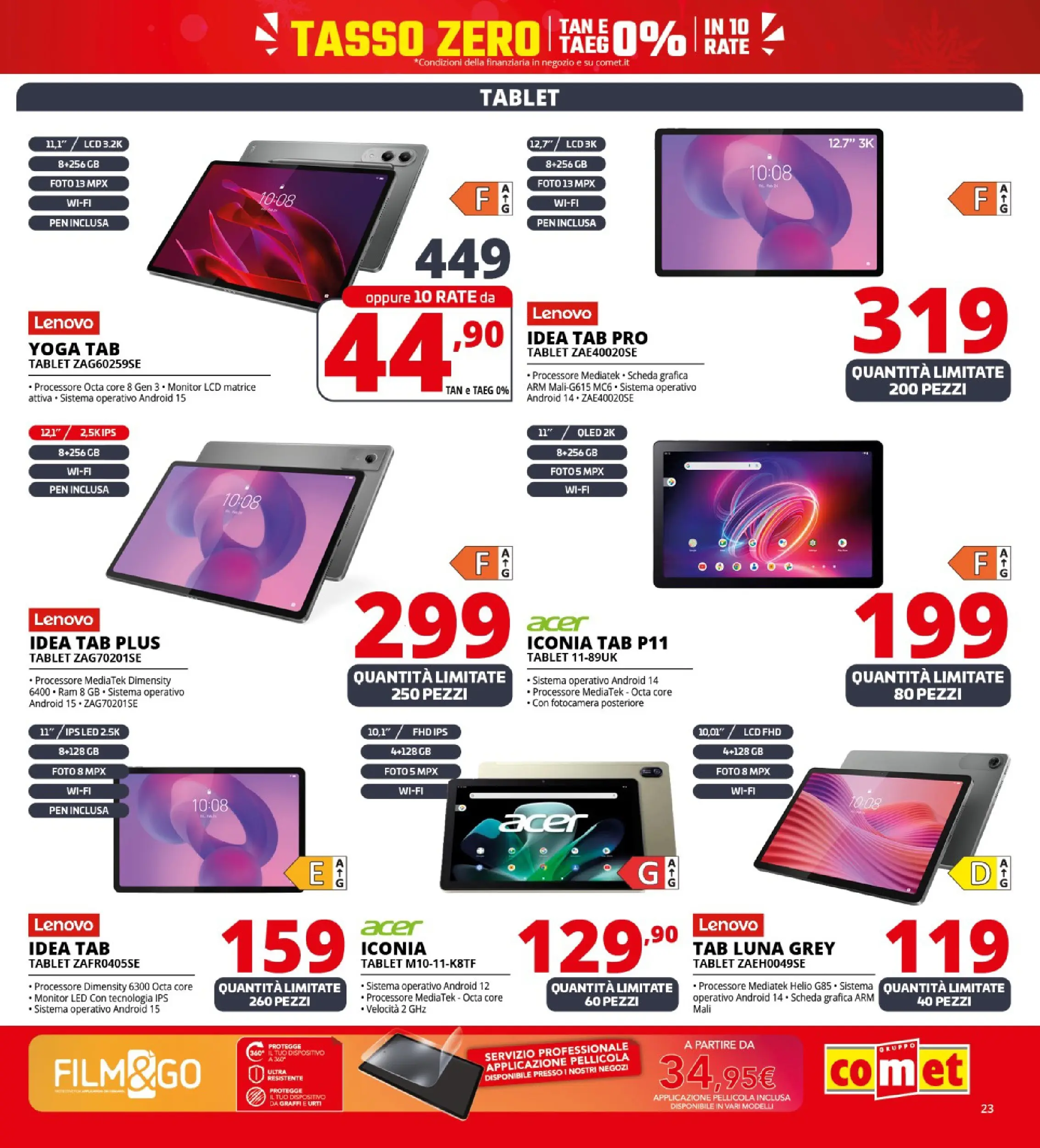 Nuovo Comet - Sottoprezzo da Comet! dal 21/12/2025 > offerte anteprima 🛍️ | Pagina: 23 | Prodotti: Monitor, Tablet, Fotocamera, Pellicola