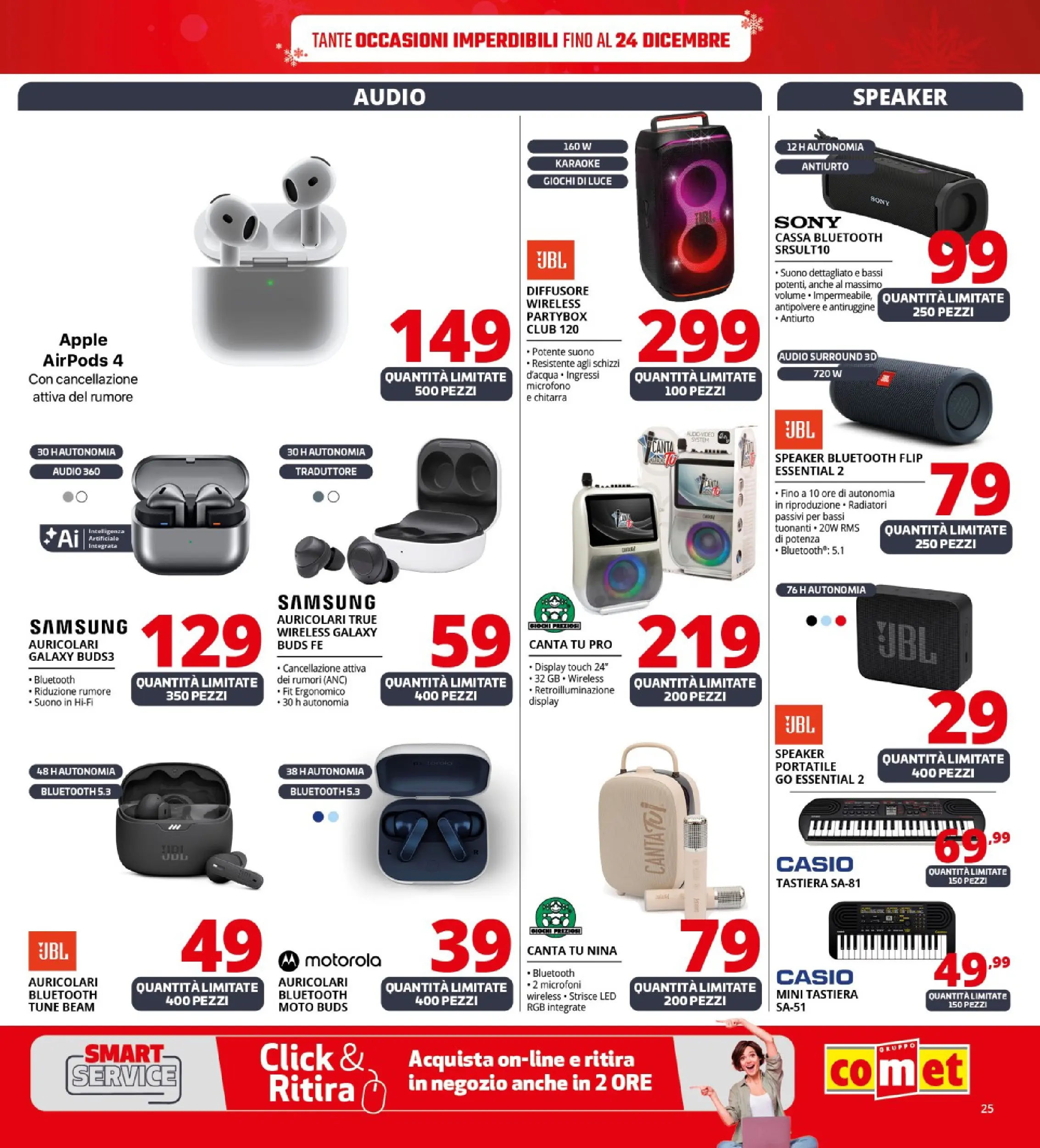 Nuovo Comet - Sottoprezzo da Comet! dal 21/12/2025 > offerte anteprima 🛍️ | Pagina: 25 | Prodotti: Auricolari, Tastiera, Audio, Airpods