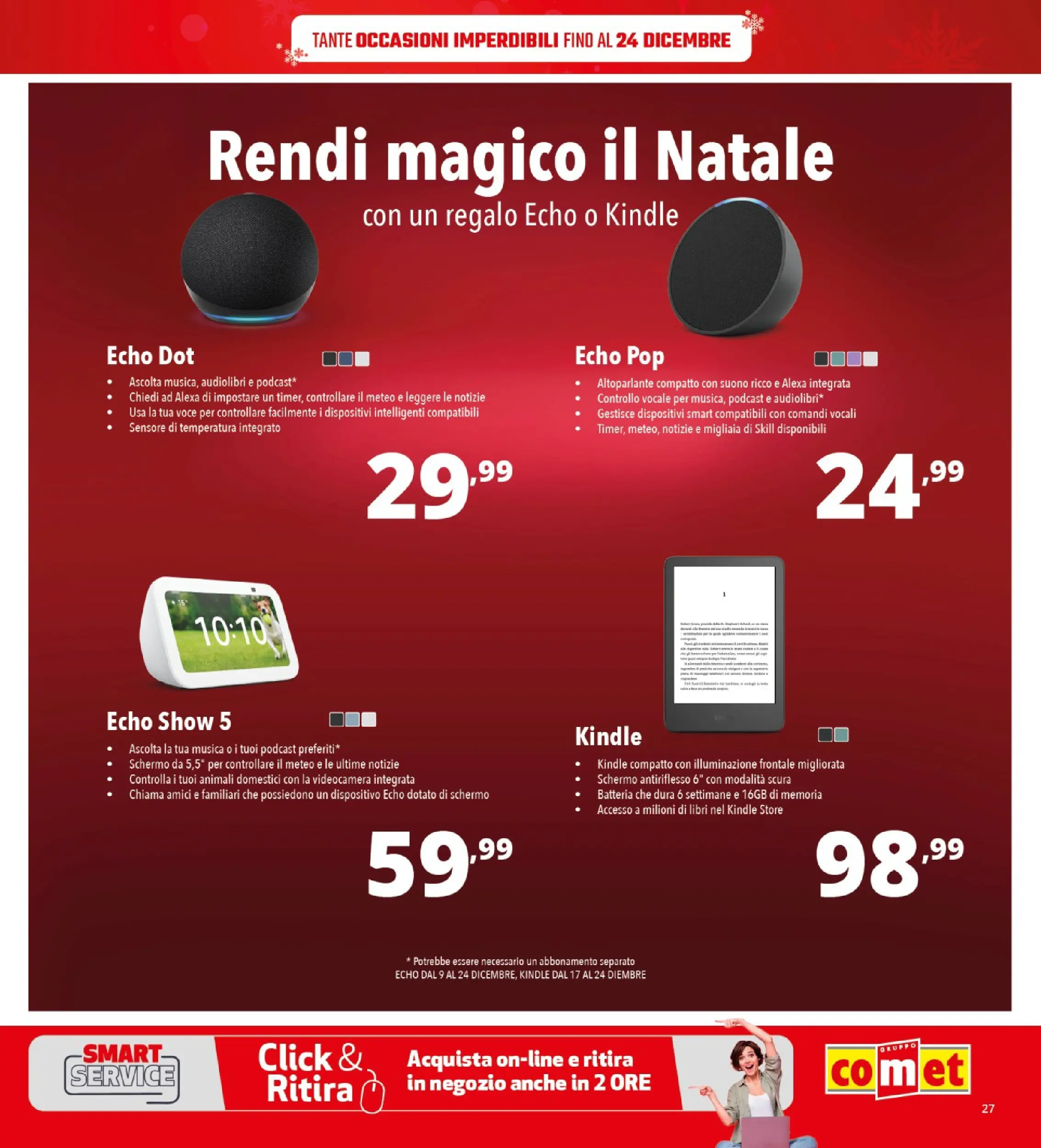 Nuovo Comet - Sottoprezzo da Comet! dal 21/12/2025 > offerte anteprima 🛍️ | Pagina: 27 | Prodotti: Schermo, Altoparlante, Videocamera, Batteria