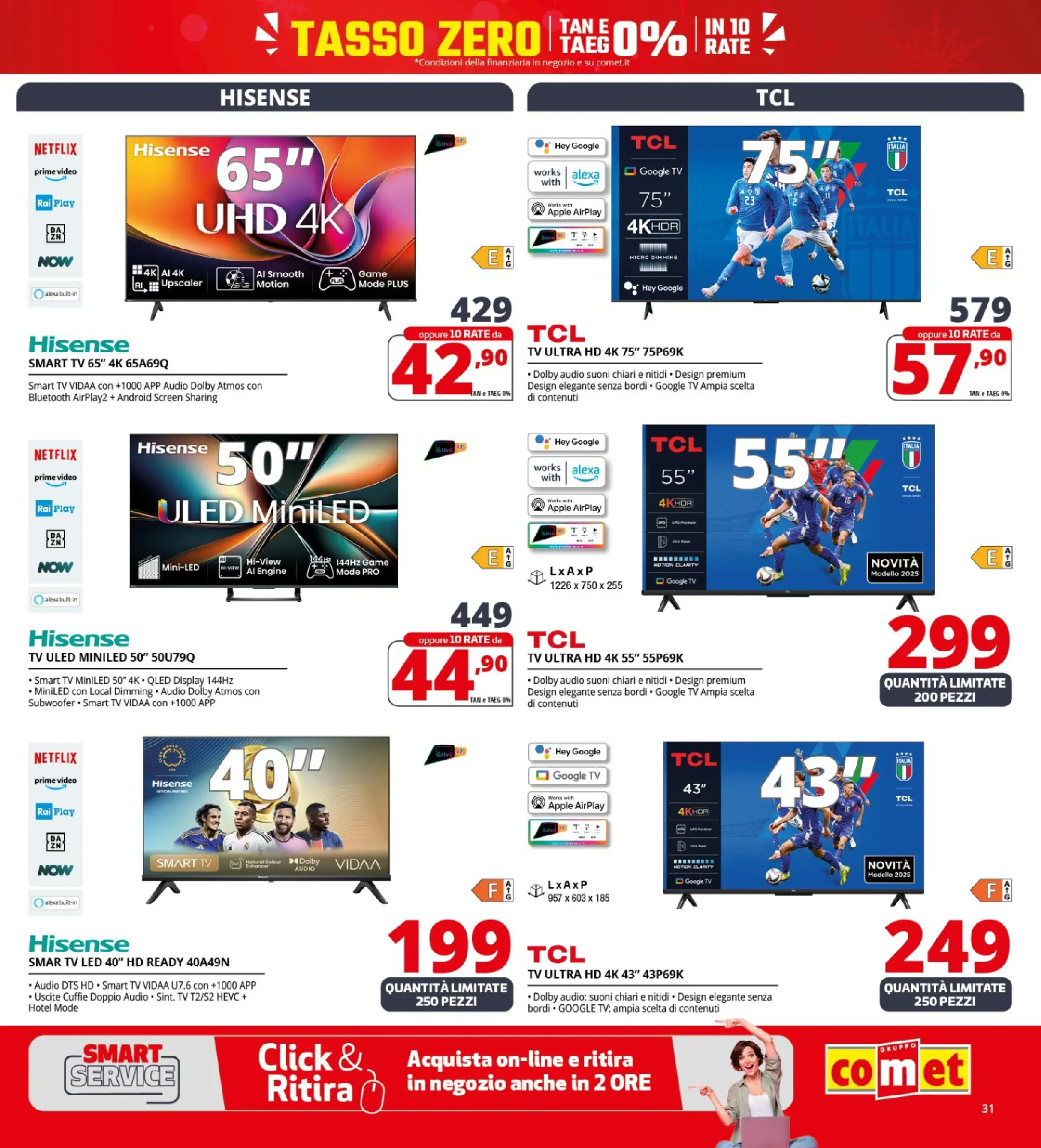 Nuovo Comet - Sottoprezzo da Comet! dal 21/12/2025 > offerte anteprima 🛍️ | Pagina: 31 | Prodotti: TV, Video, Audio, Cuffie