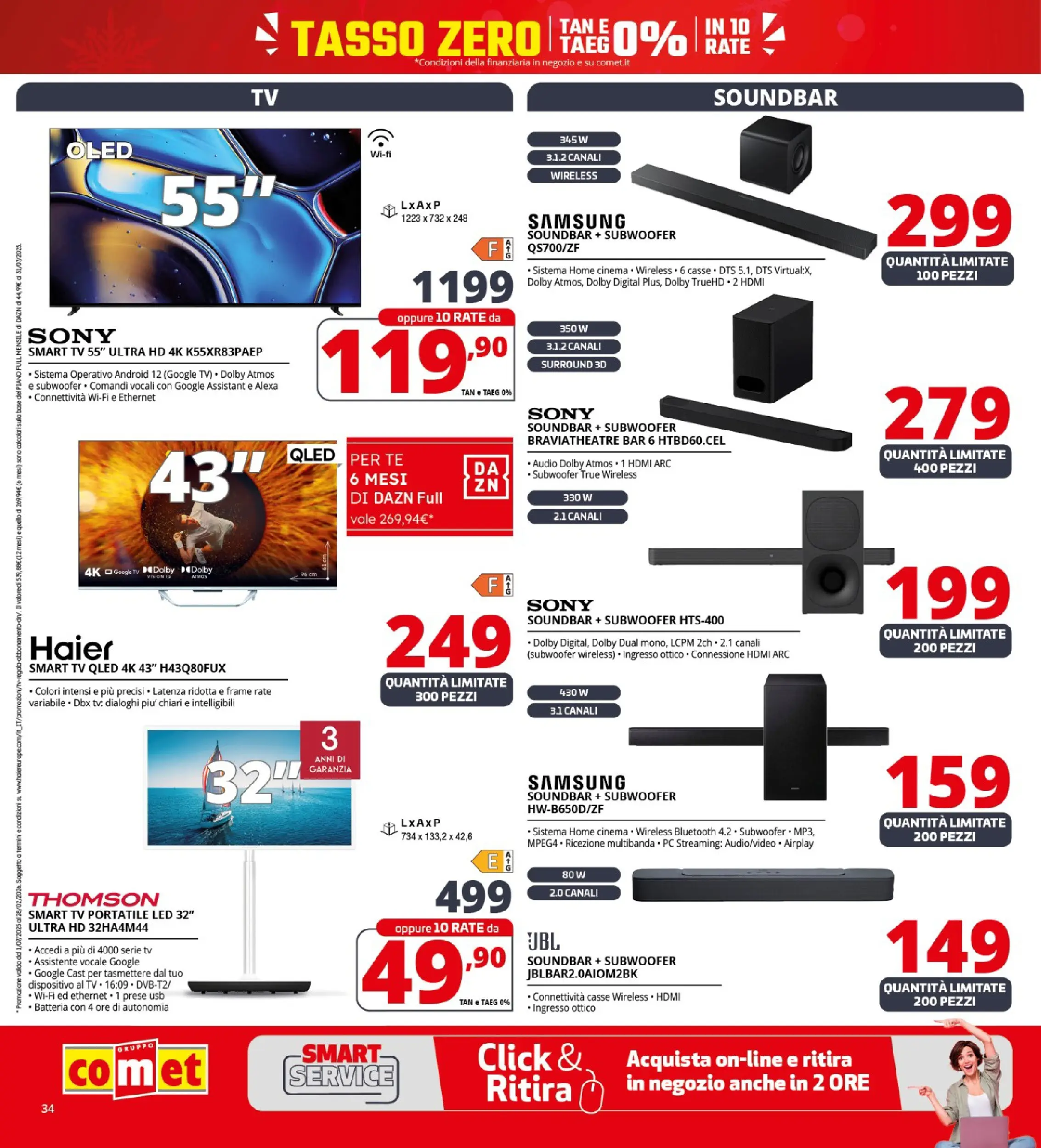 Nuovo Comet - Sottoprezzo da Comet! dal 21/12/2025 > offerte anteprima 🛍️ | Pagina: 34 | Prodotti: Tè, TV, Audio, Batteria