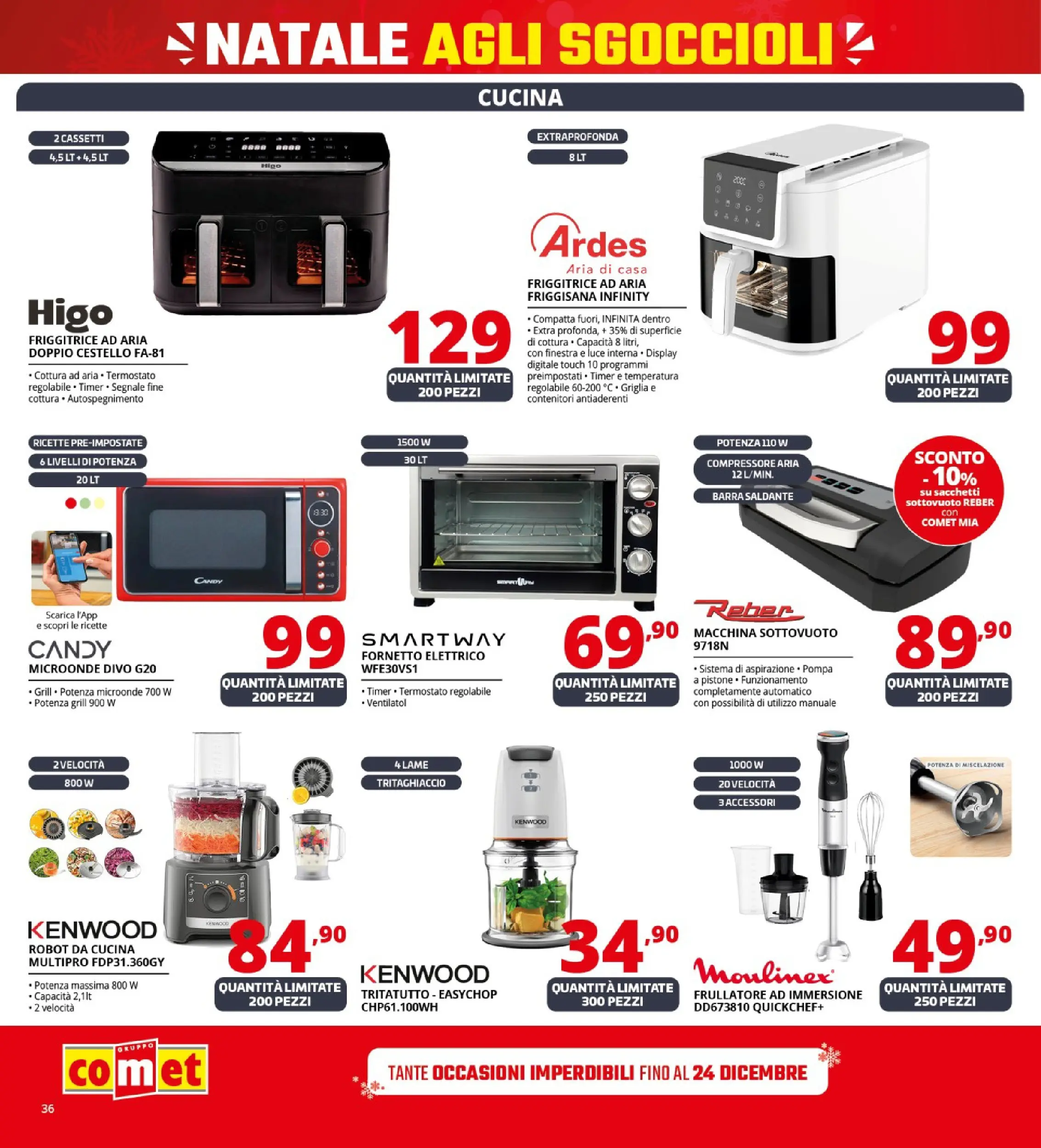 Nuovo Comet - Sottoprezzo da Comet! dal 21/12/2025 > offerte anteprima 🛍️ | Pagina: 36 | Prodotti: Friggitrice ad aria, Tritatutto, Macchina sottovuoto, Robot da cucina