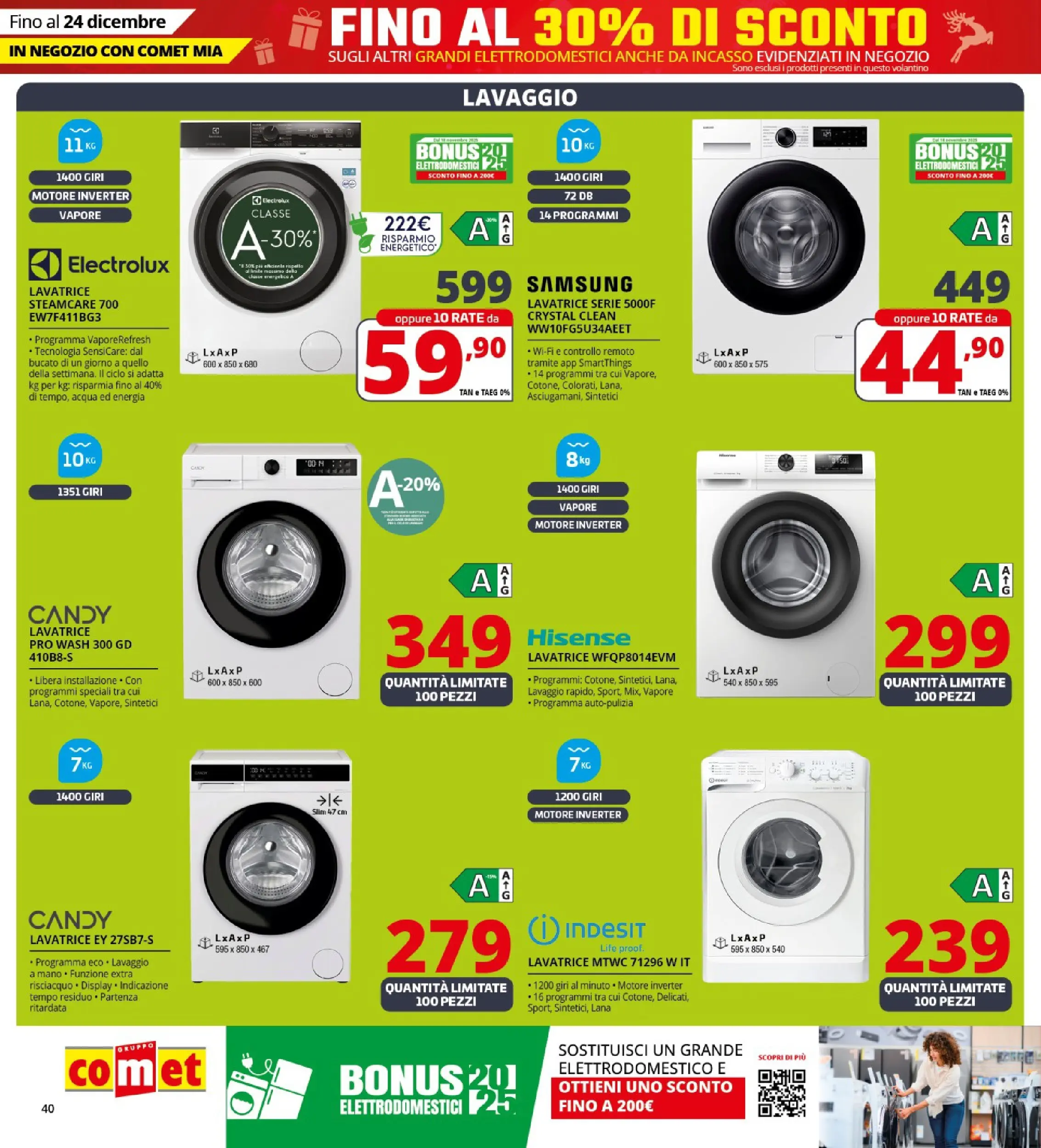 Nuovo Comet - Sottoprezzo da Comet! dal 21/12/2025 > offerte anteprima 🛍️ | Pagina: 40 | Prodotti: Acqua, Lavatrice, Samsung