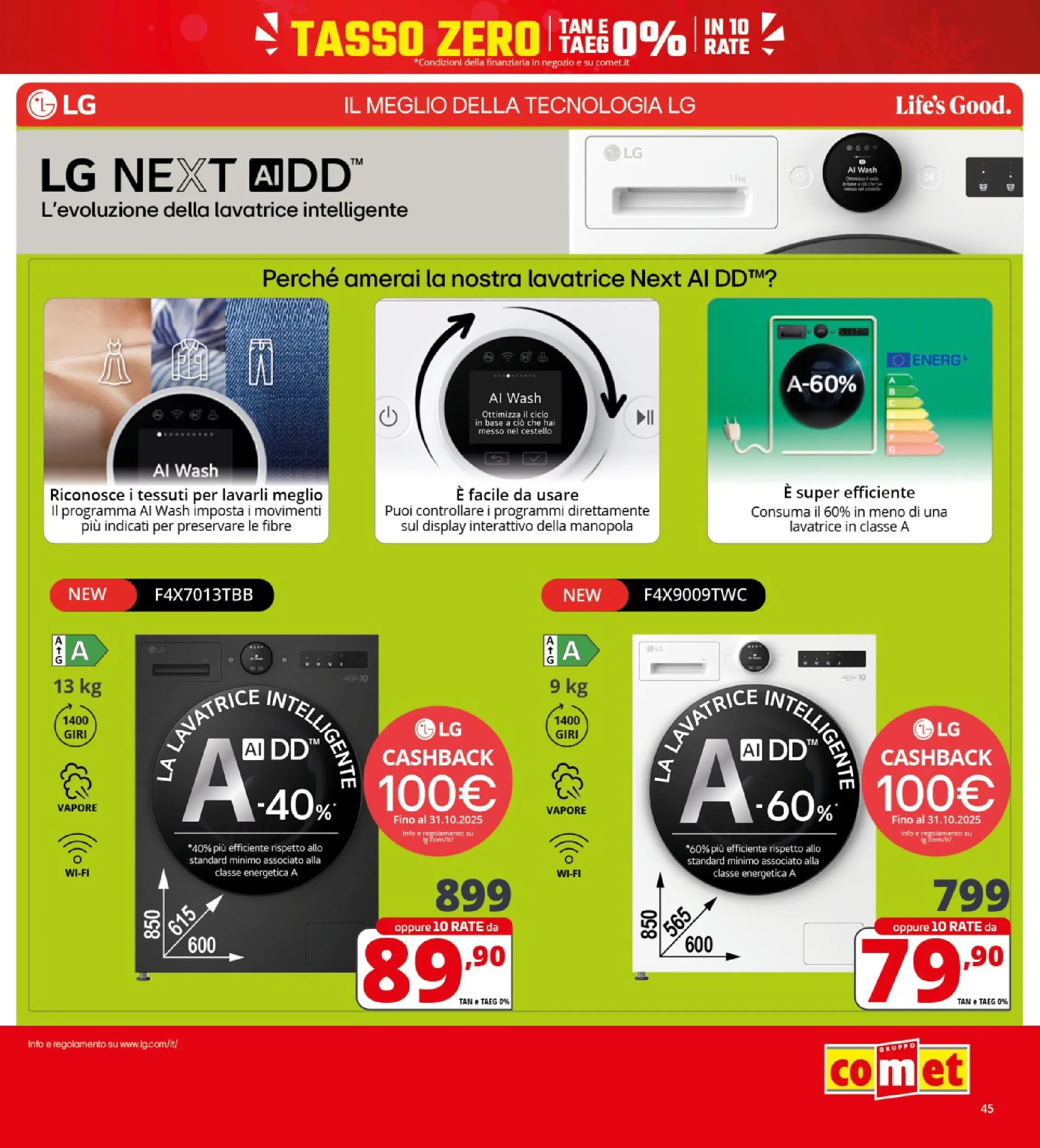 Nuovo Comet - Sottoprezzo da Comet! dal 21/12/2025 > offerte anteprima 🛍️ | Pagina: 45 | Prodotti: Lavatrice