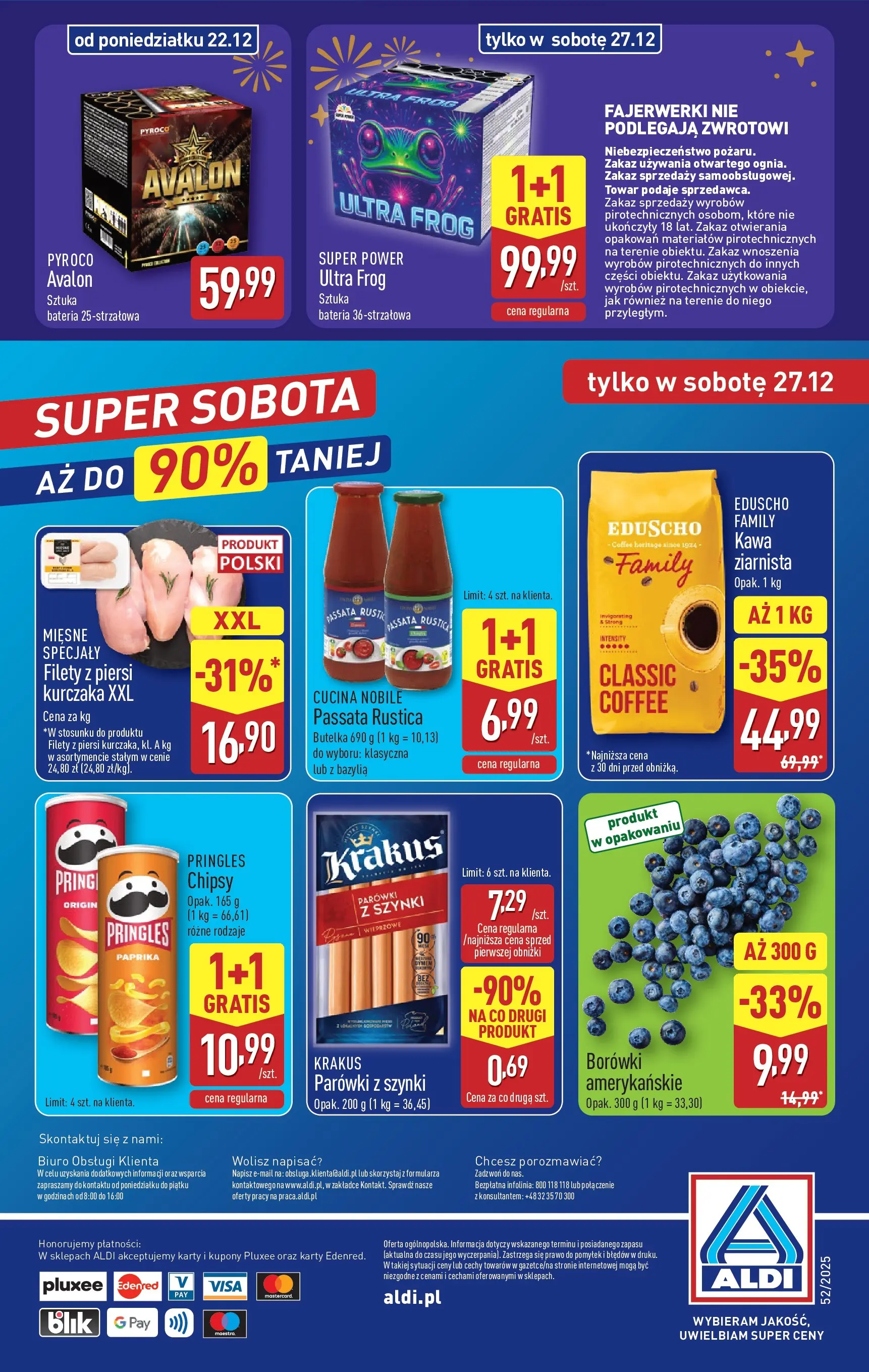 Aldi - Święta w super cenach w ALDI od 21.12.2025 - Ulotka PDF, promocje | Strona: 34 | Produkty: Piersi, Bazylia, Bateria, Pringles