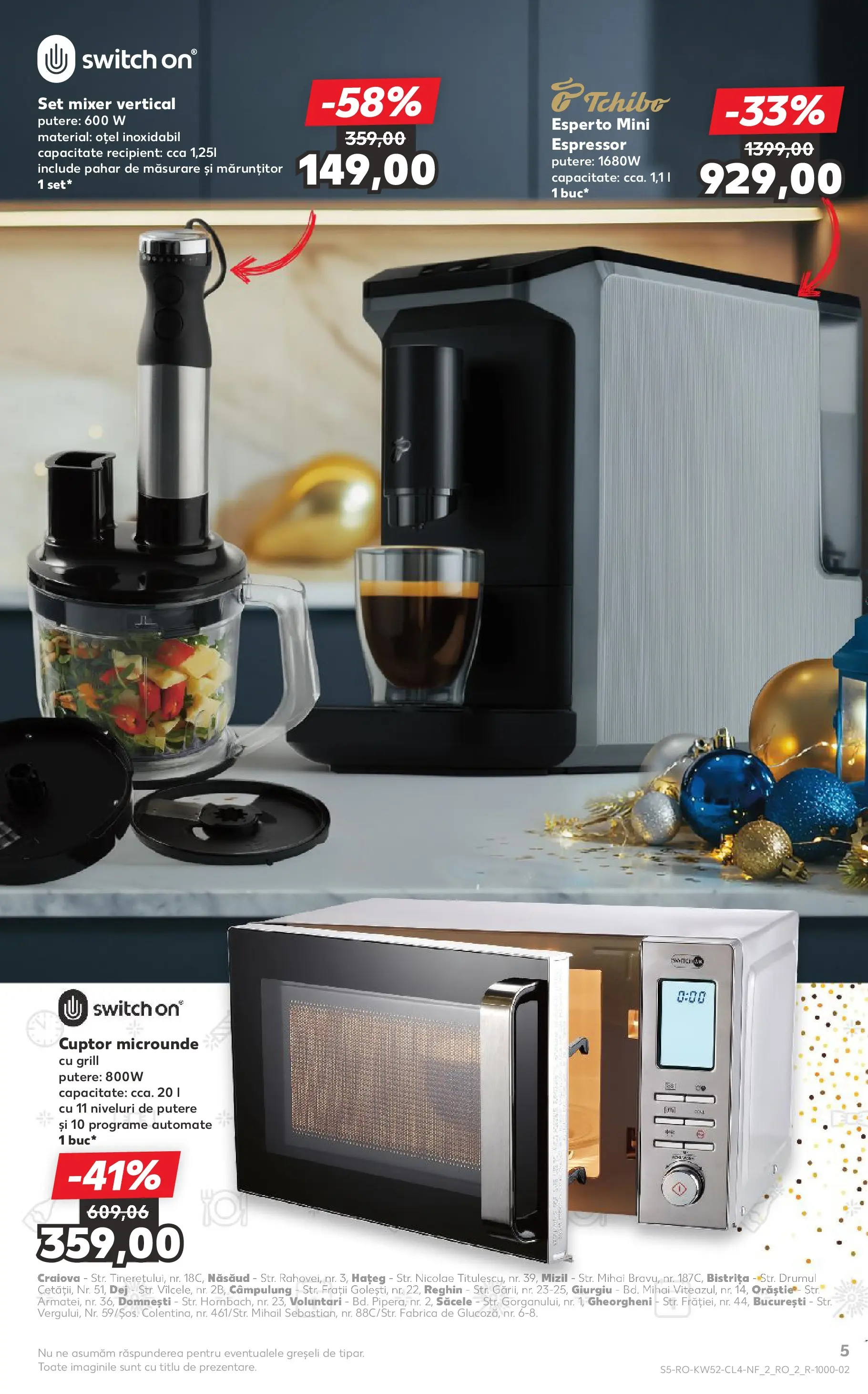 Catalog Kaufland - Viseu de Sus 23.12.2025 - Revista si Oferta | Pagină: 5 | Produse: Blender, Cuptor, Grill, Mixer