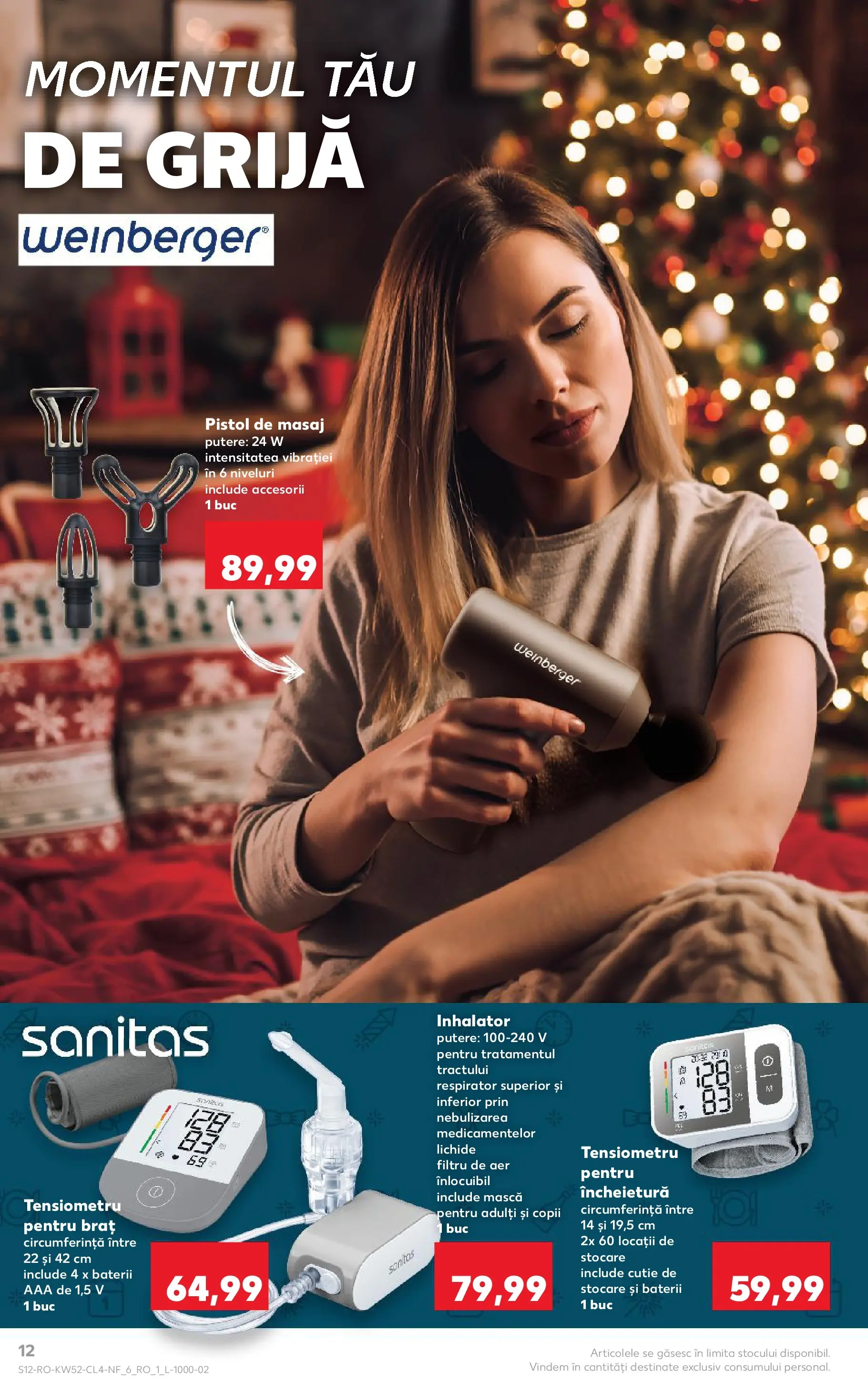 Catalog Kaufland - Viseu de Sus 23.12.2025 - Revista si Oferta | Pagină: 12 | Produse: Tensiometru, Monitor, Cutie, Baterii