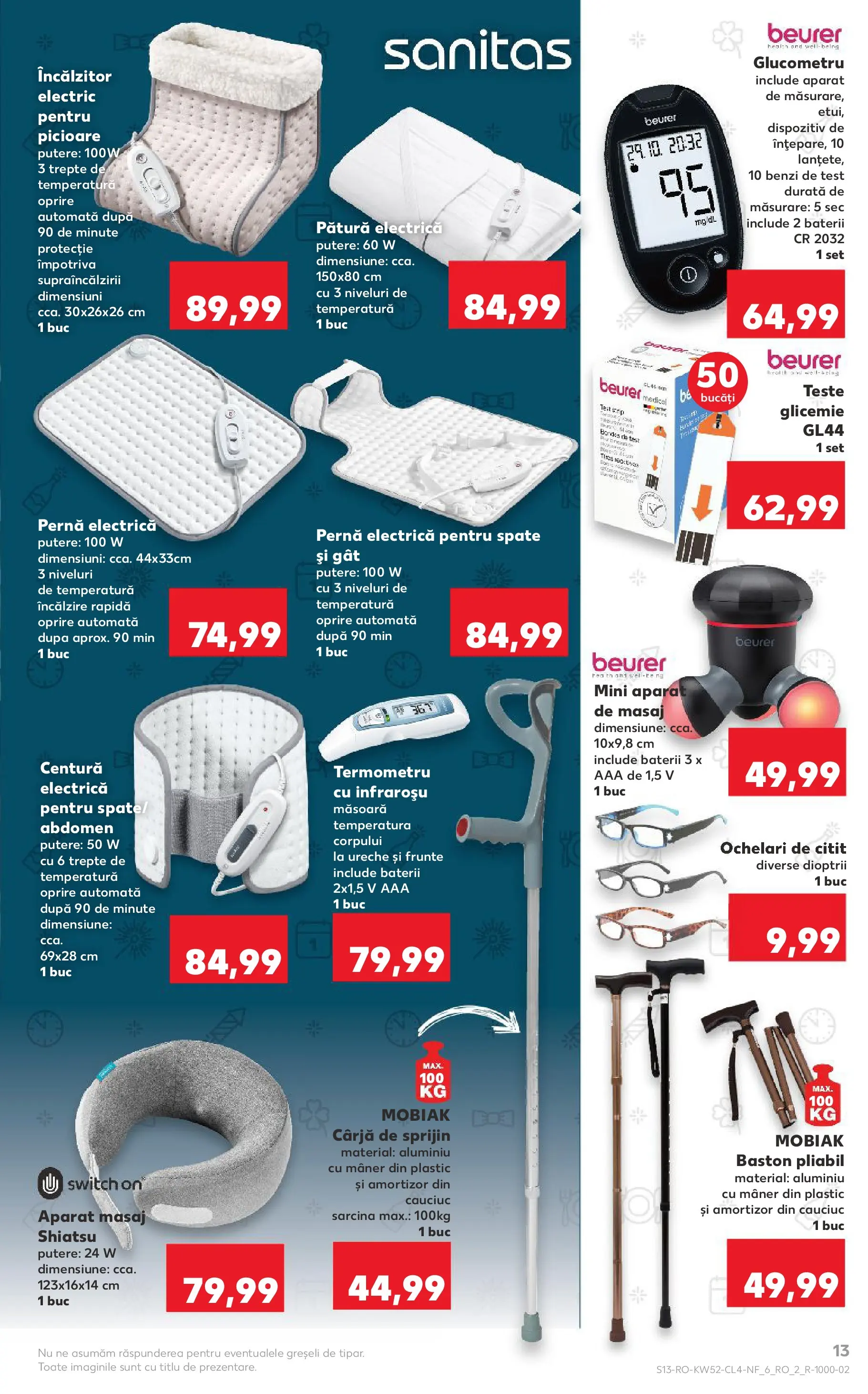 Catalog Kaufland - Viseu de Sus 23.12.2025 - Revista si Oferta | Pagină: 13 | Produse: Ochelari, Termometru, Pernă, Pătură
