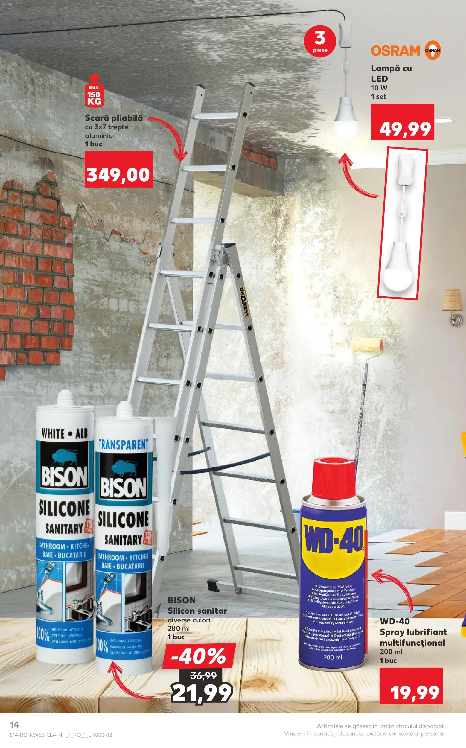 Catalog Kaufland - Viseu de Sus 23.12.2025 - Revista si Oferta | Pagină: 14 | Produse: Scară, Babak, Lampă