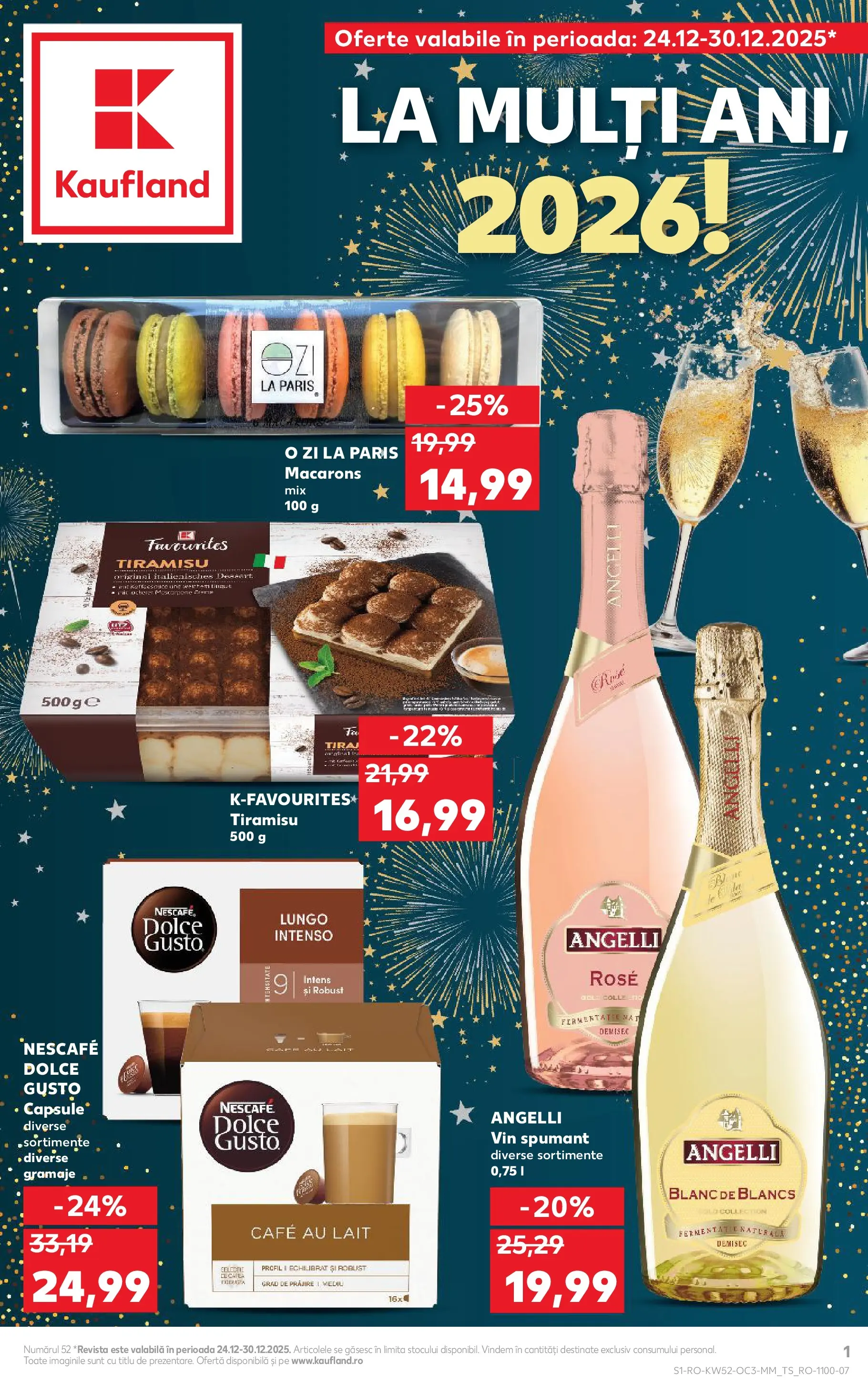Catalog Kaufland - Zalau 23.12.2025 - Revista si Oferta | Pagină: 1 | Produse: Tiramisu, Vin, Macarons