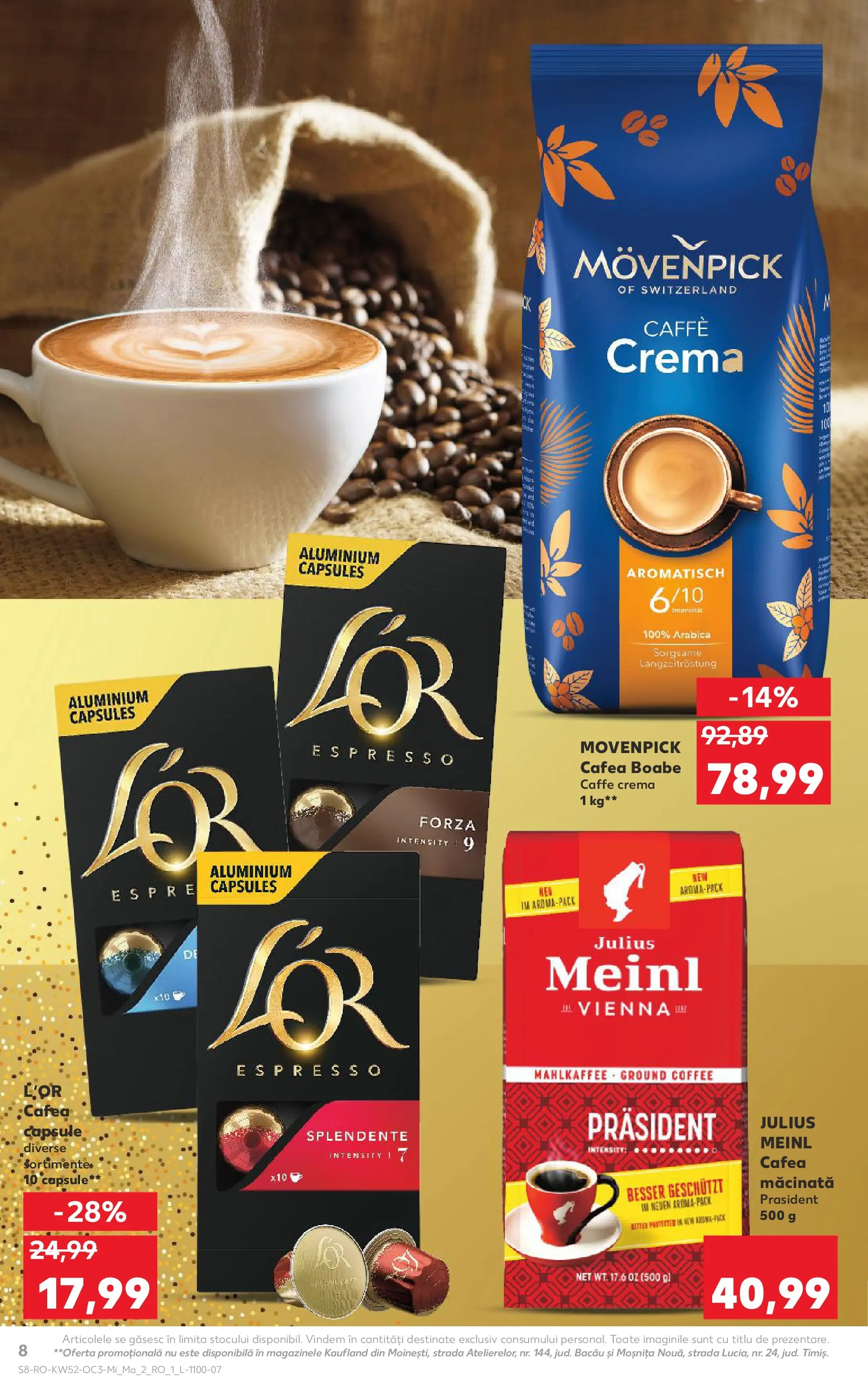 Catalog Kaufland - Târgu Mureș 23.12.2025 - Revista si Oferta | Pagină: 8 | Produse: Cremă, Cafea