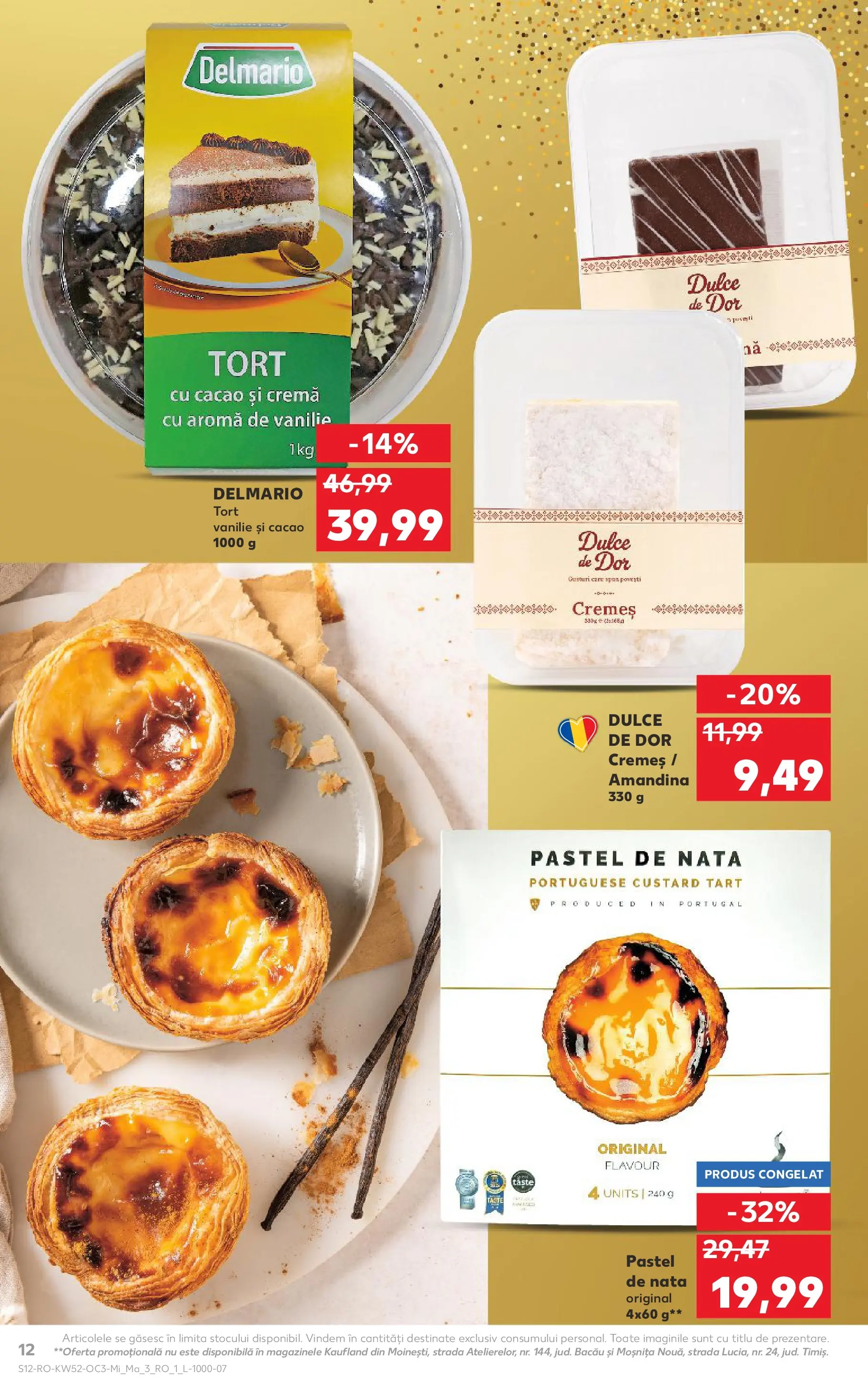 Catalog Kaufland - Domnesti 23.12.2025 - Revista si Oferta | Pagină: 12 | Produse: Amandină, Tort, Cremă, Cacao