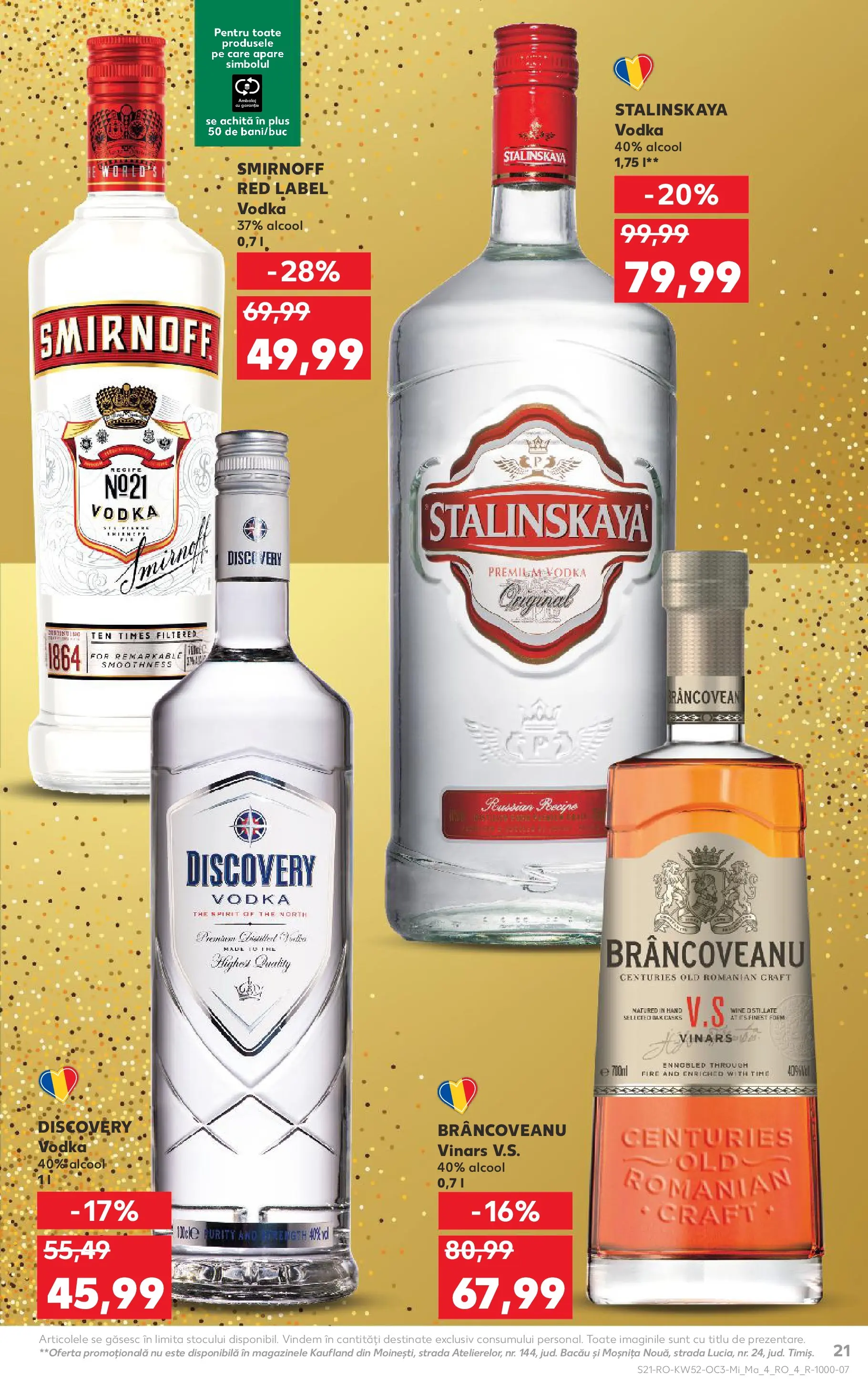 Catalog Kaufland - Domnesti 23.12.2025 - Revista si Oferta | Pagină: 21 | Produse: Vodka