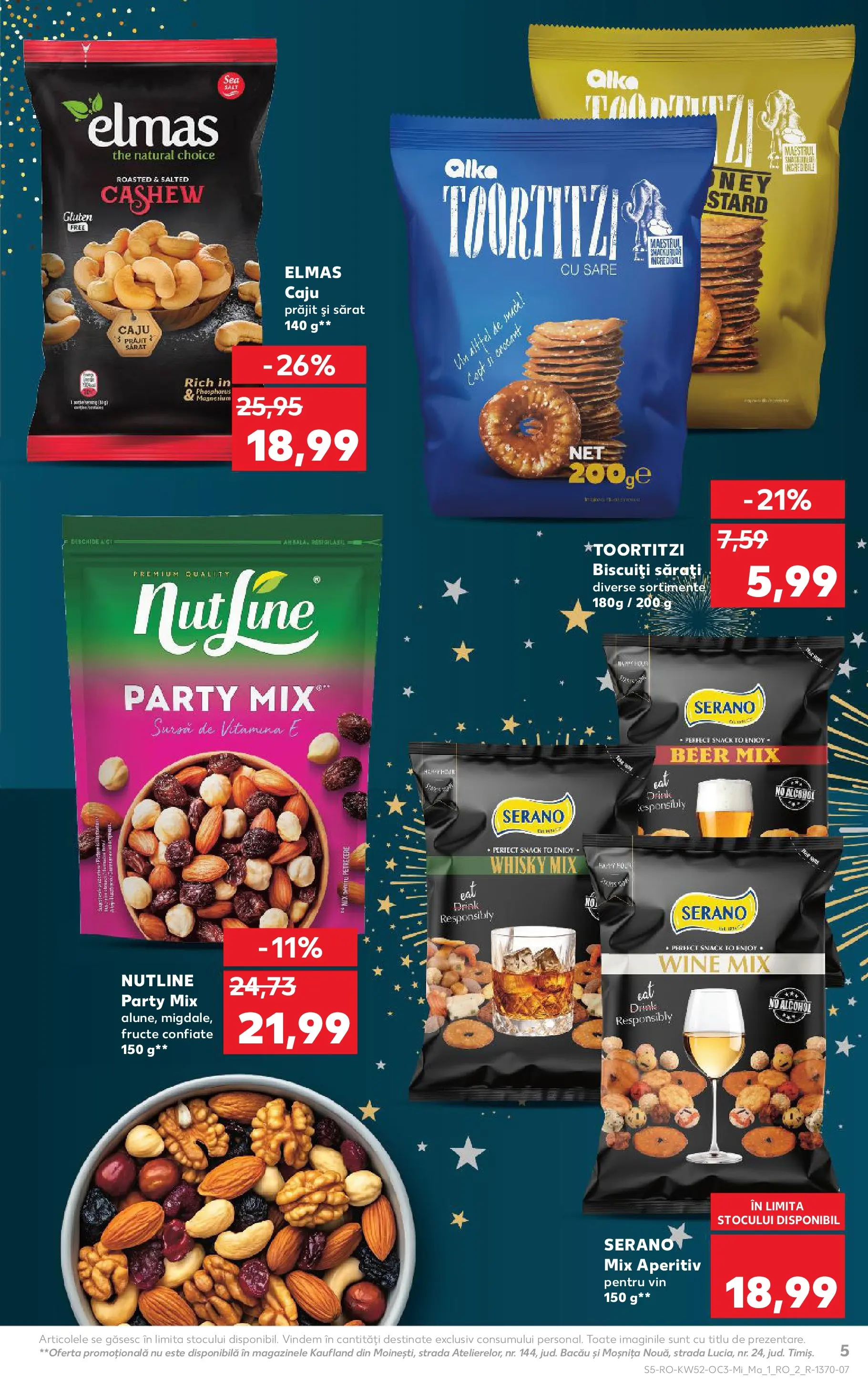 Catalog Kaufland - Carei 23.12.2025 - Revista si Oferta | Pagină: 5 | Produse: Vin, Caju, Fructe, Sare