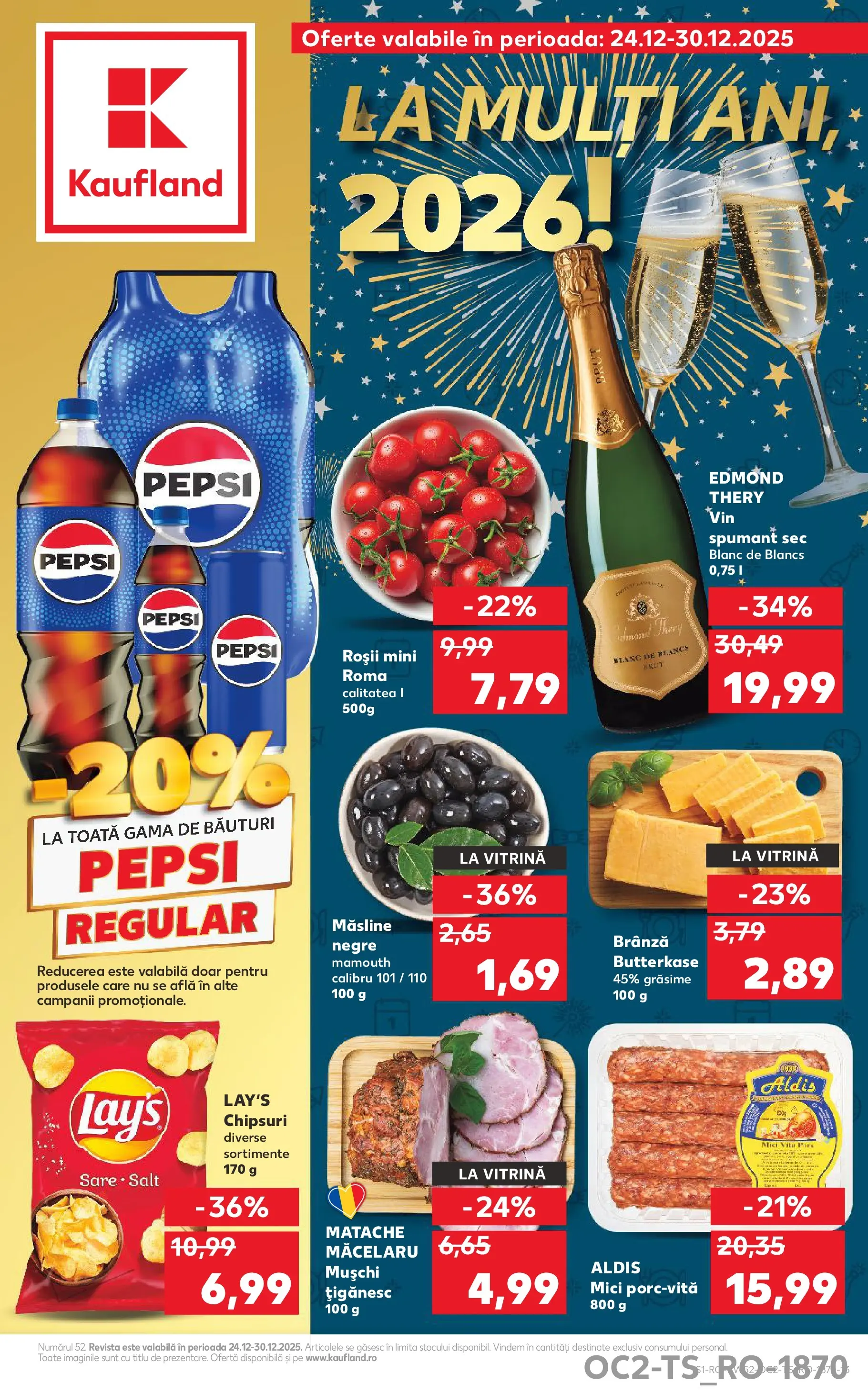 Catalog Kaufland - Codlea 24.12.2025 - Revista si Oferta | Pagină: 1 | Produse: Vitrină, Mici, Măsline, Vin