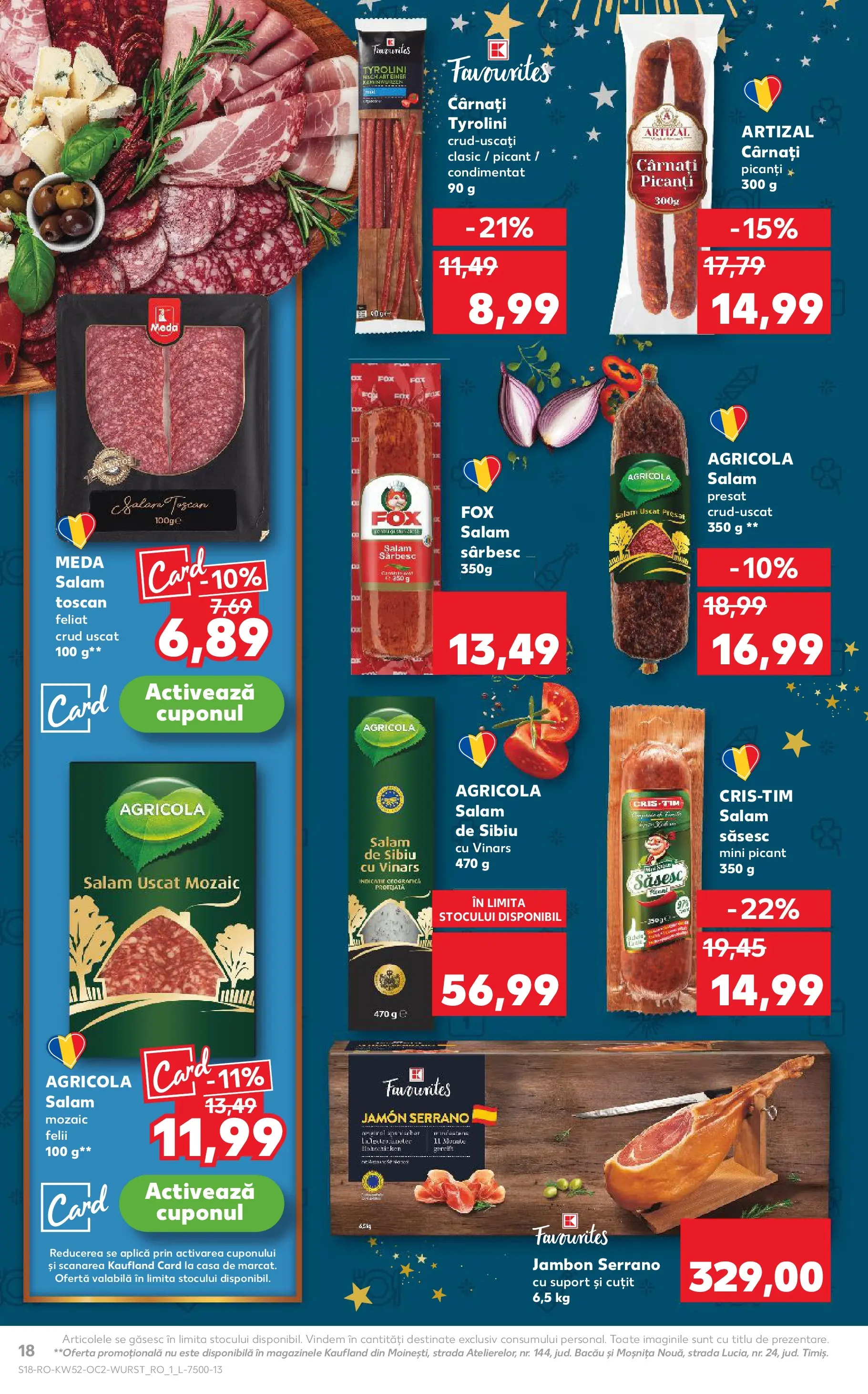 Catalog Kaufland - Viseu de Sus 23.12.2025 - Revista si Oferta | Pagină: 18 | Produse: Cuțit, Salam, Cârnați