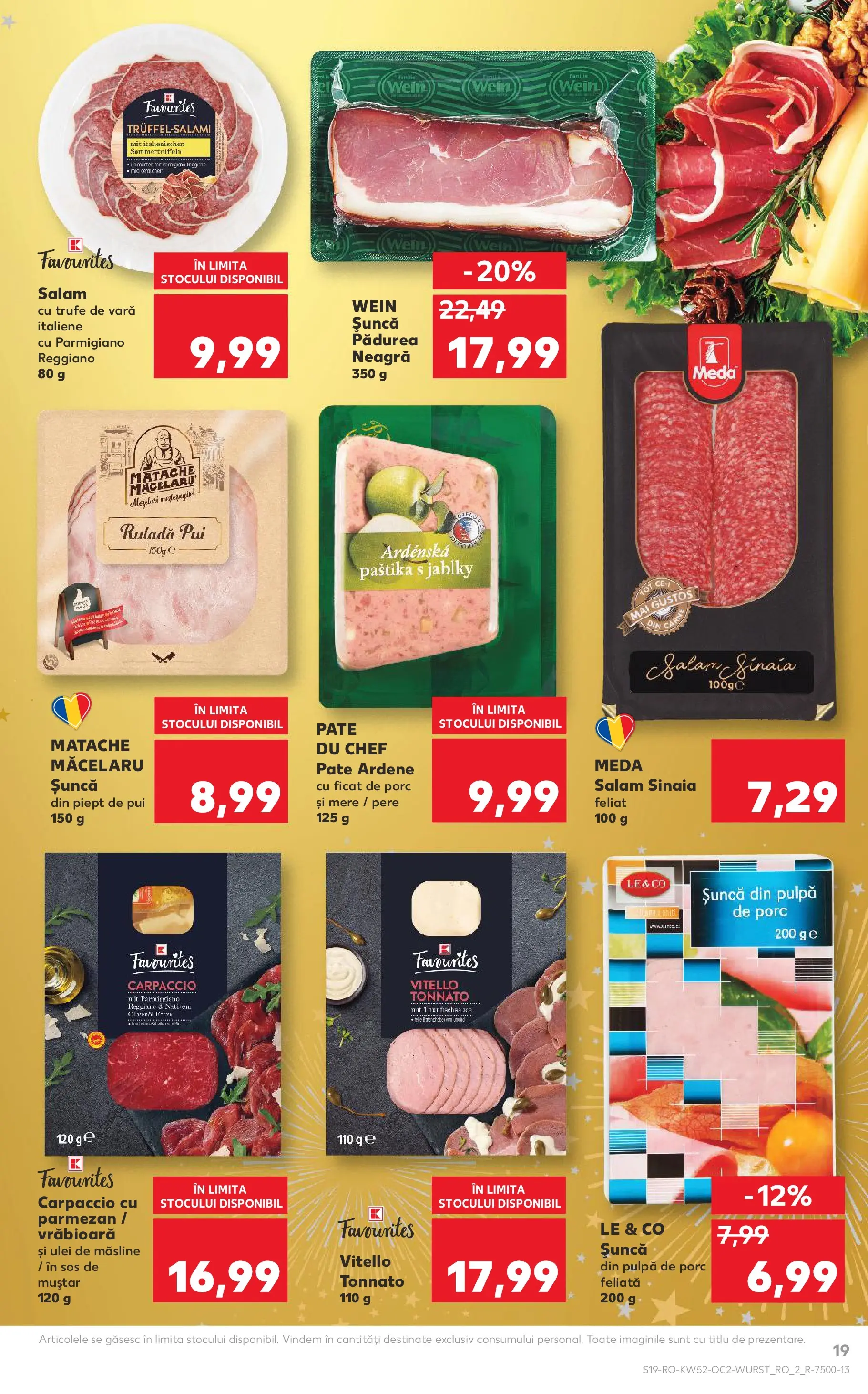Catalog Kaufland - Viseu de Sus 23.12.2025 - Revista si Oferta | Pagină: 19 | Produse: Çatal, Măsline, Salam, Mere