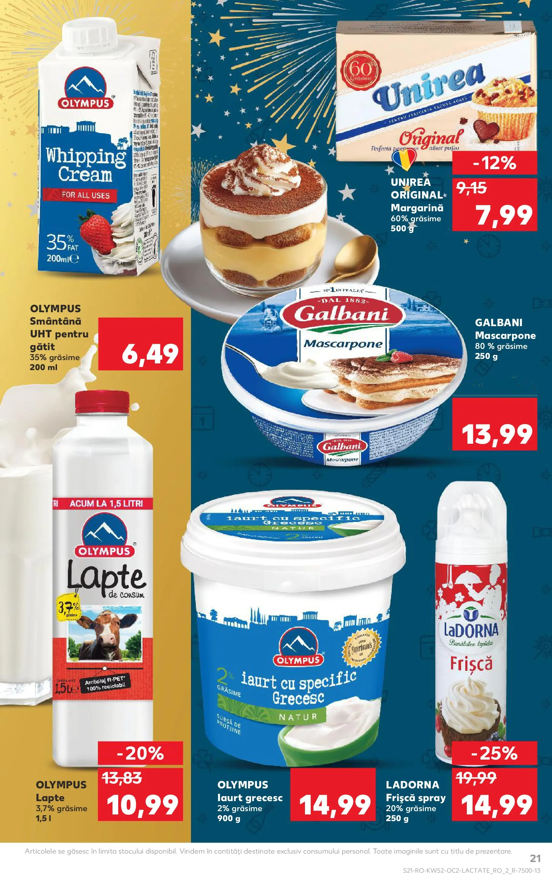 Catalog Kaufland - Viseu de Sus 23.12.2025 - Revista si Oferta | Pagină: 21 | Produse: Lapte, Iaurt, Frișcă, Smântână