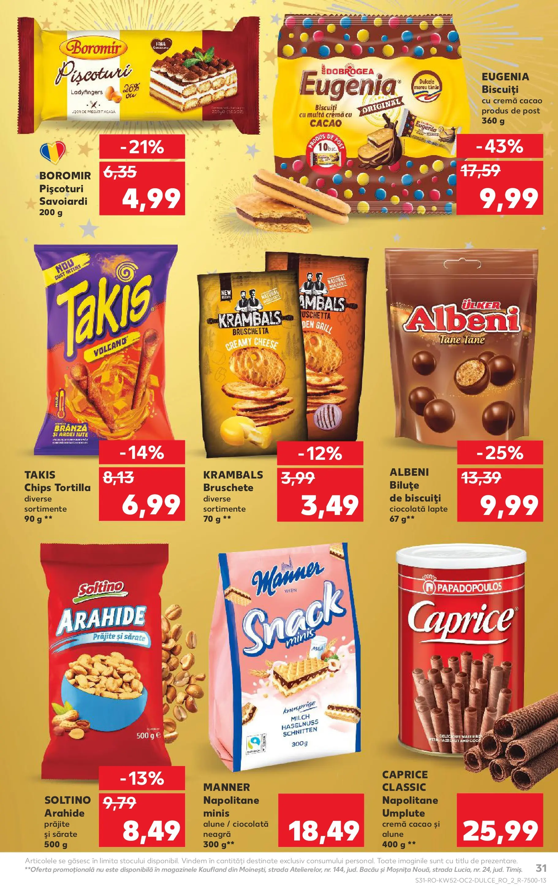 Catalog Kaufland - Viseu de Sus 23.12.2025 - Revista si Oferta | Pagină: 31 | Produse: Ardei, Lapte, Ciocolată, Biscuiți