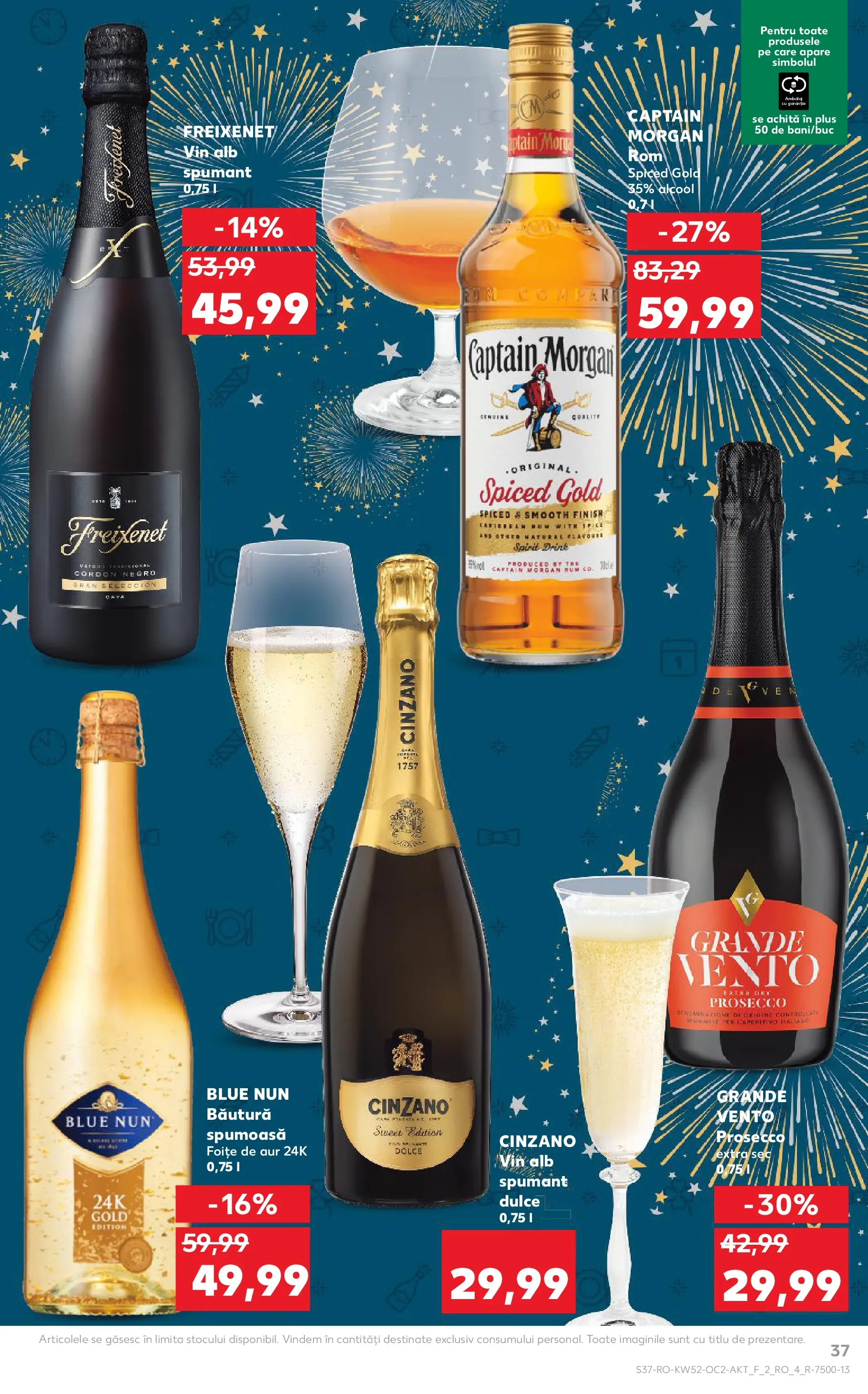 Catalog Kaufland - Viseu de Sus 23.12.2025 - Revista si Oferta | Pagină: 37 | Produse: Prosecco, Vin, Rom