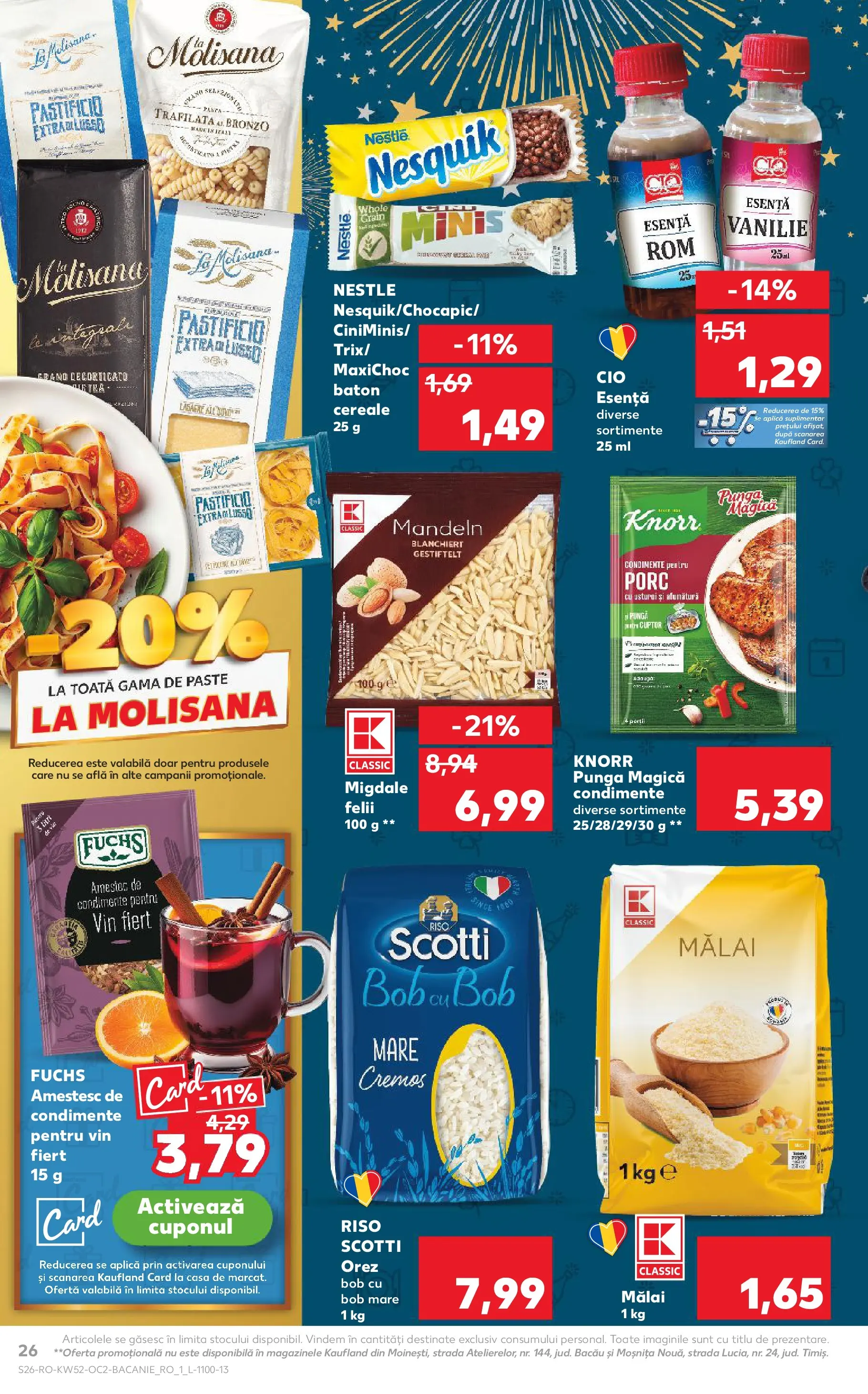 Catalog Kaufland - Ploiești 24.12.2025 - Revista si Oferta | Pagină: 26 | Produse: Cuptor, Migdale, Vin, Cereale