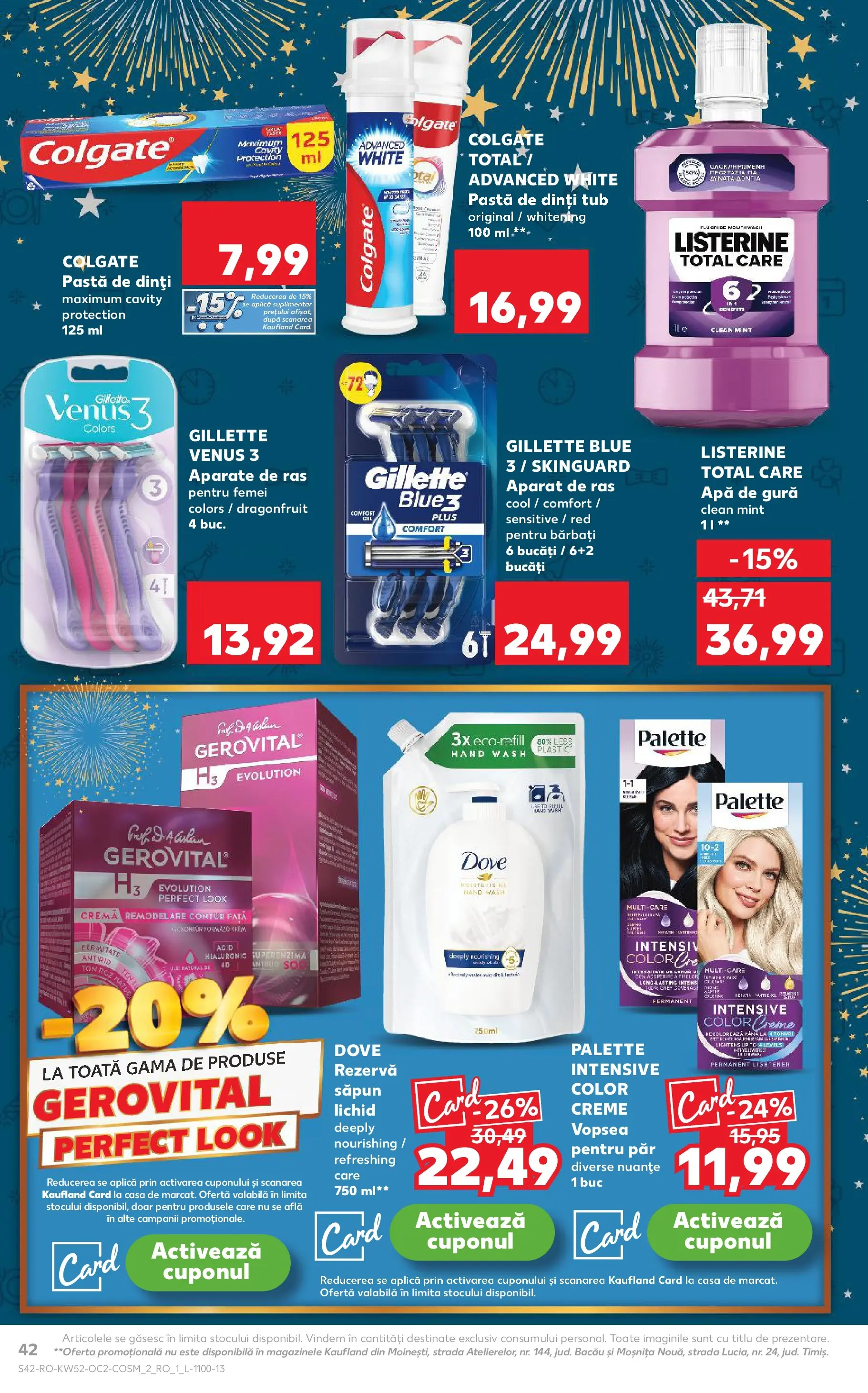 Catalog Kaufland - Ploiești 24.12.2025 - Revista si Oferta | Pagină: 42 | Produse: Aparat De Ras, Cremă, Săpun lichid, Rezervă săpun